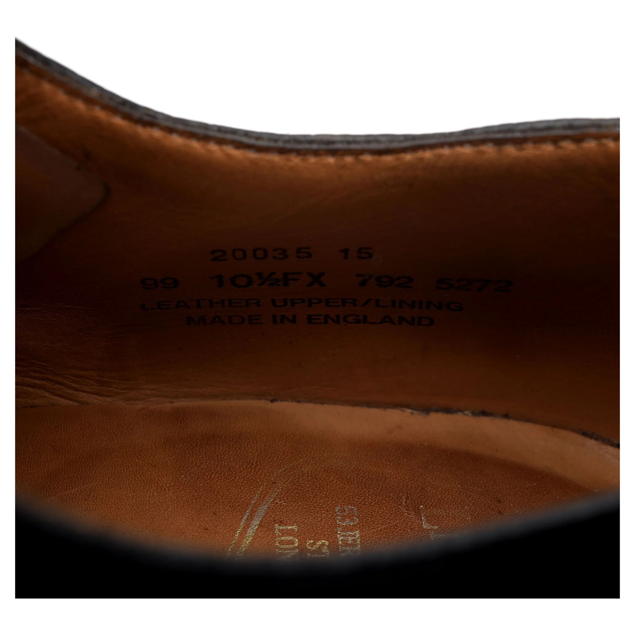 Black Leather Split Toe Derby UK 10.5 FX - Image 13