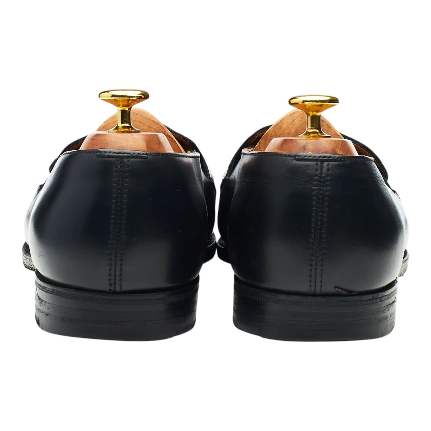 New & Lingwood Black Leather Butterfly Loafers UK 9 E - Image 4