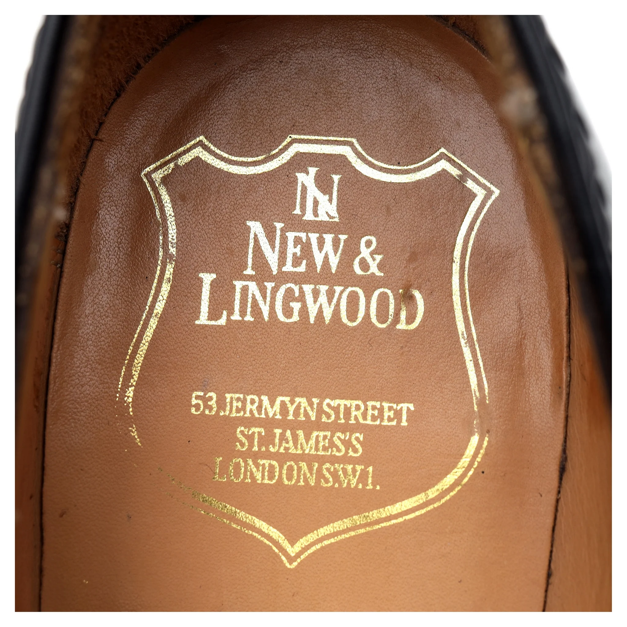 New & Lingwood Black Leather Tassel Loafers UK 7.5 E - Image 12