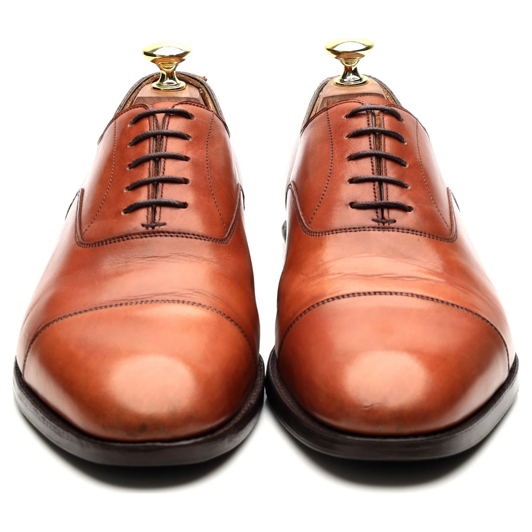 New & Lingwood Tan Brown Leather Oxford UK 8.5 E - Image 8