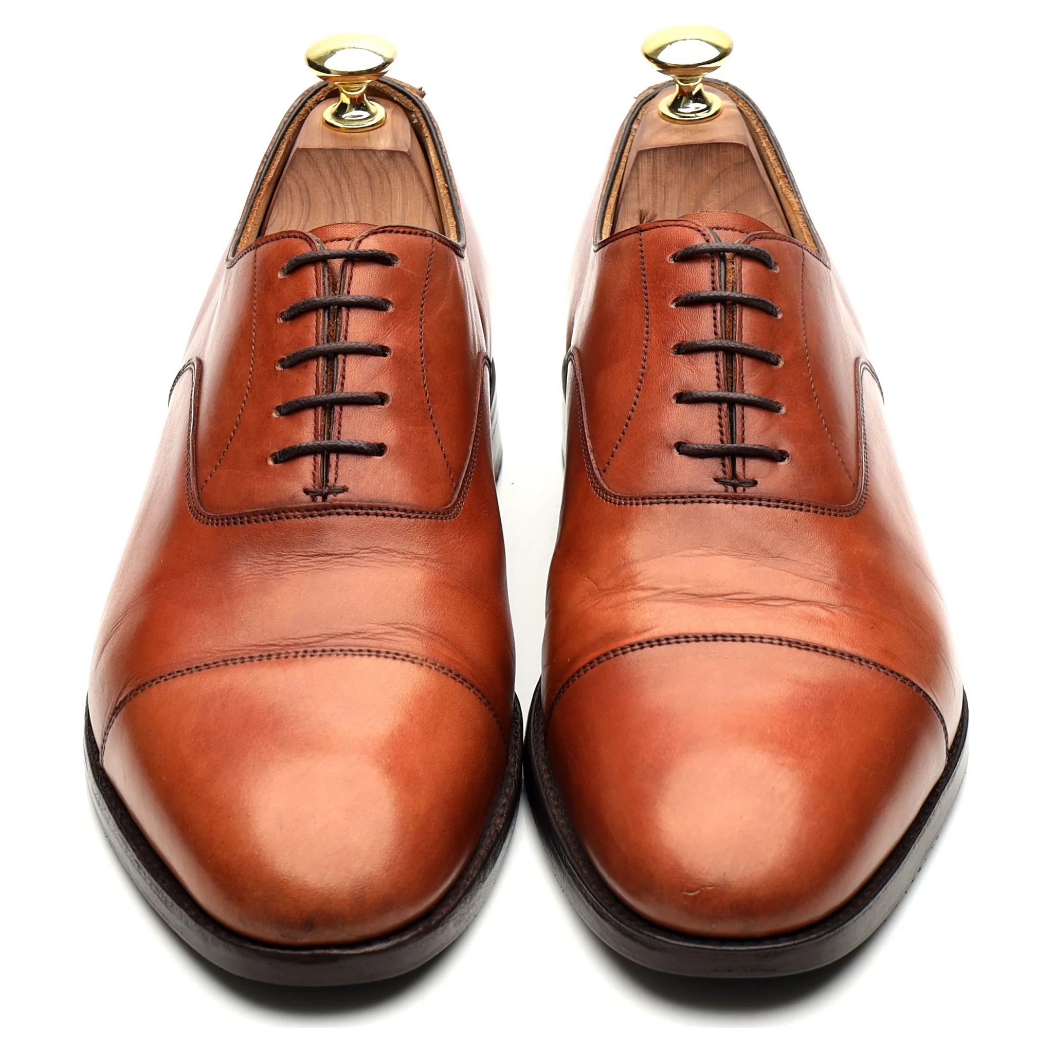 New & Lingwood Tan Brown Leather Oxford UK 8.5 E - Image 9
