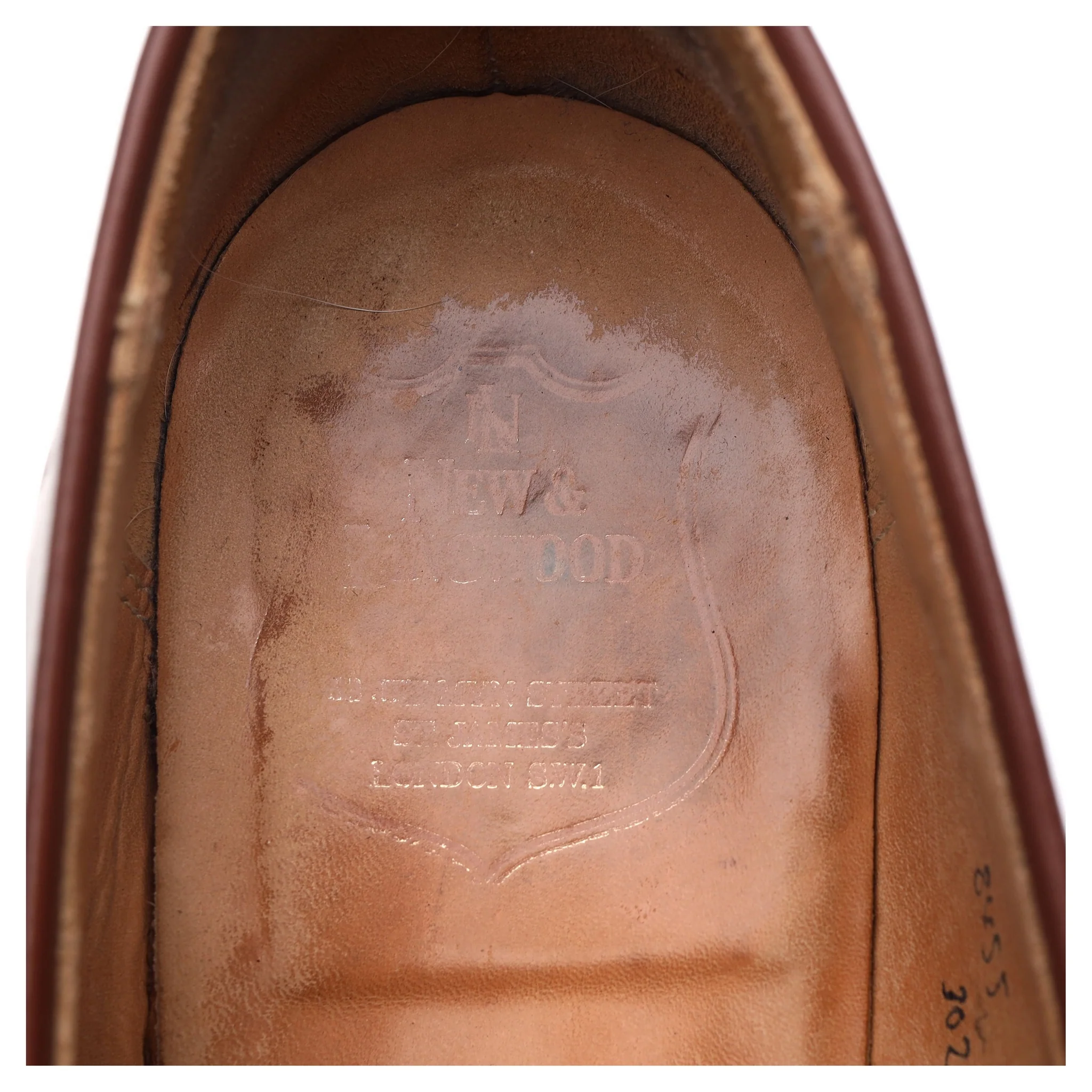 New & Lingwood Brown Leather Butterfly Loafers UK 9.5 E - Image 12