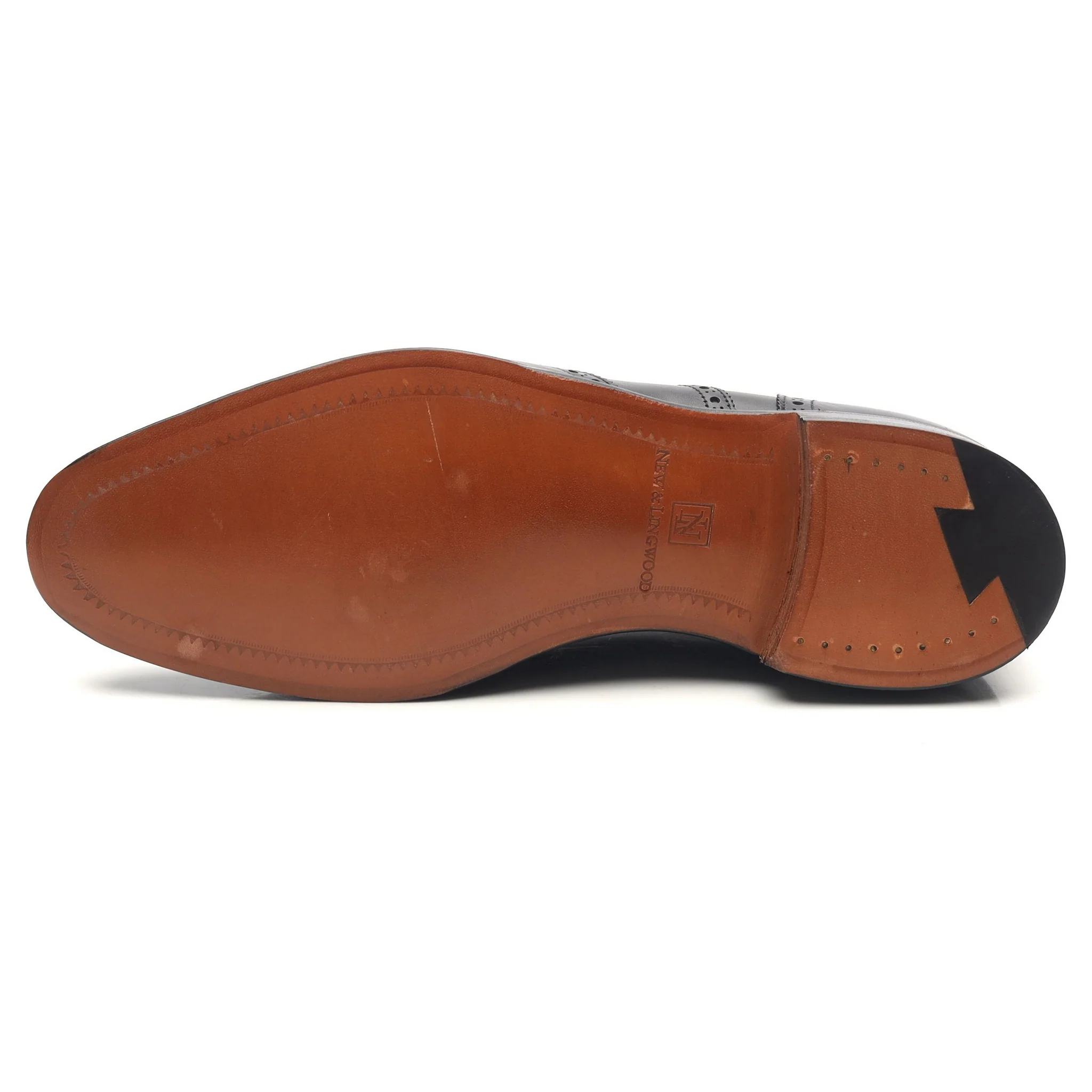 New & Lingwood Black Leather Brogues UK 7.5 E - Image 10