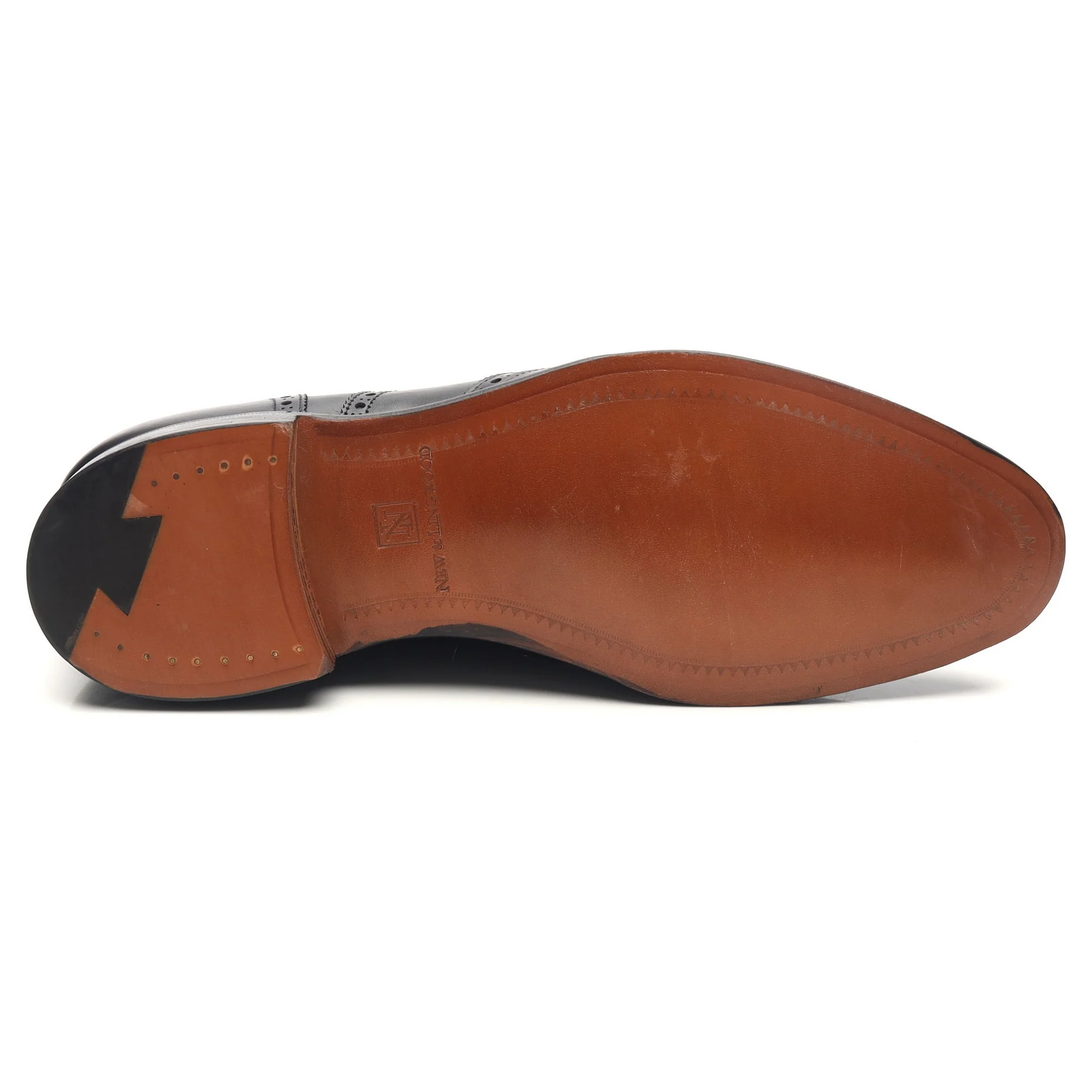 New & Lingwood Black Leather Brogues UK 7.5 E - Image 11