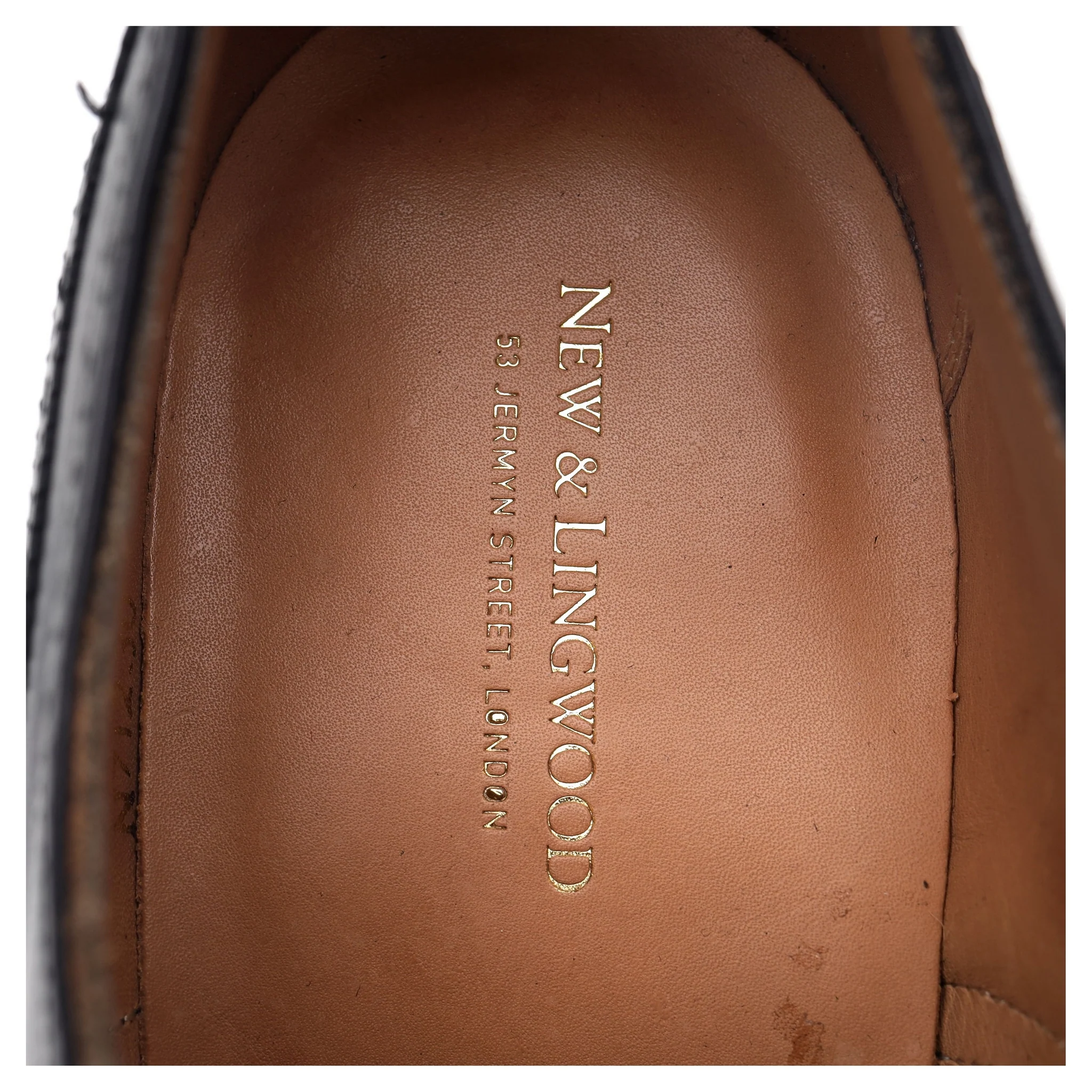 New & Lingwood Black Leather Brogues UK 7.5 E - Image 12