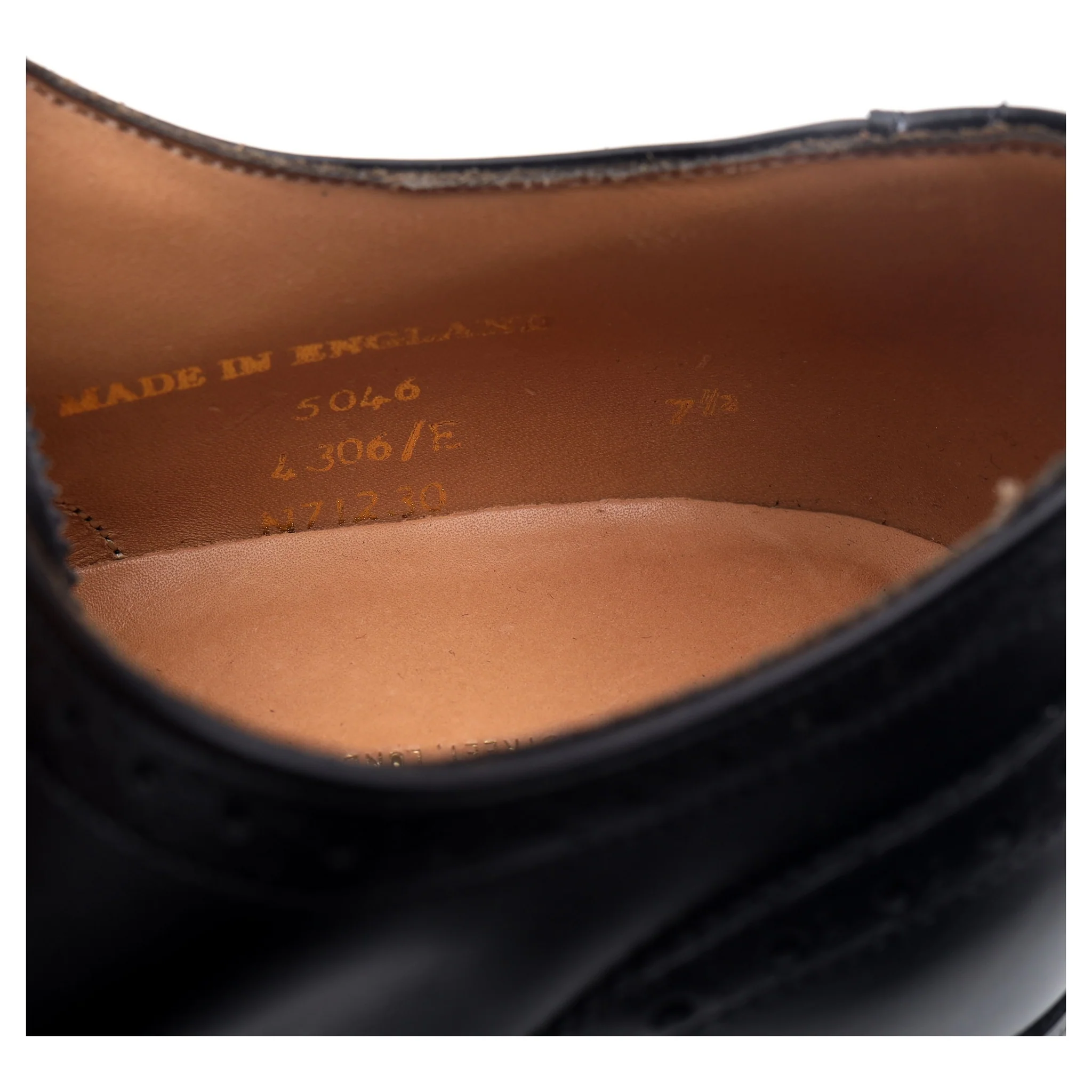 New & Lingwood Black Leather Brogues UK 7.5 E - Image 13