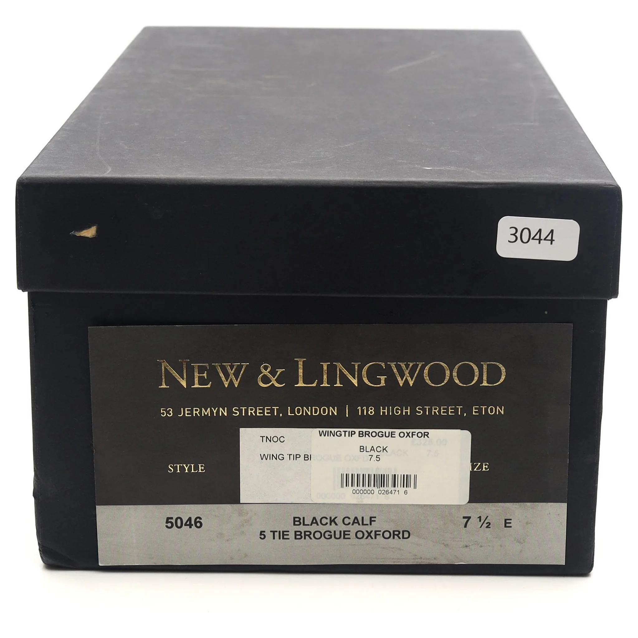 New & Lingwood Black Leather Brogues UK 7.5 E - Image 14