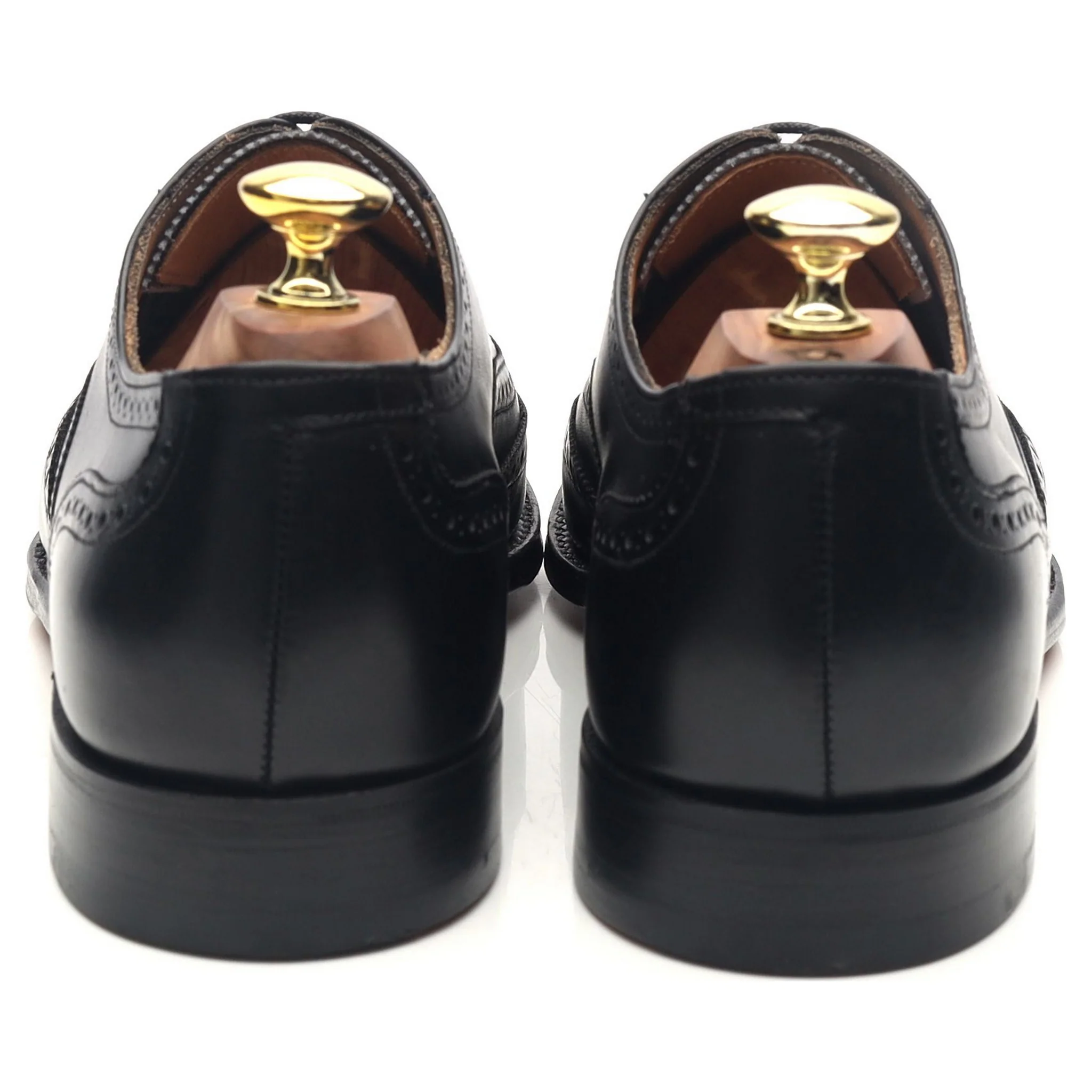 New & Lingwood Black Leather Brogues UK 7.5 E - Image 4