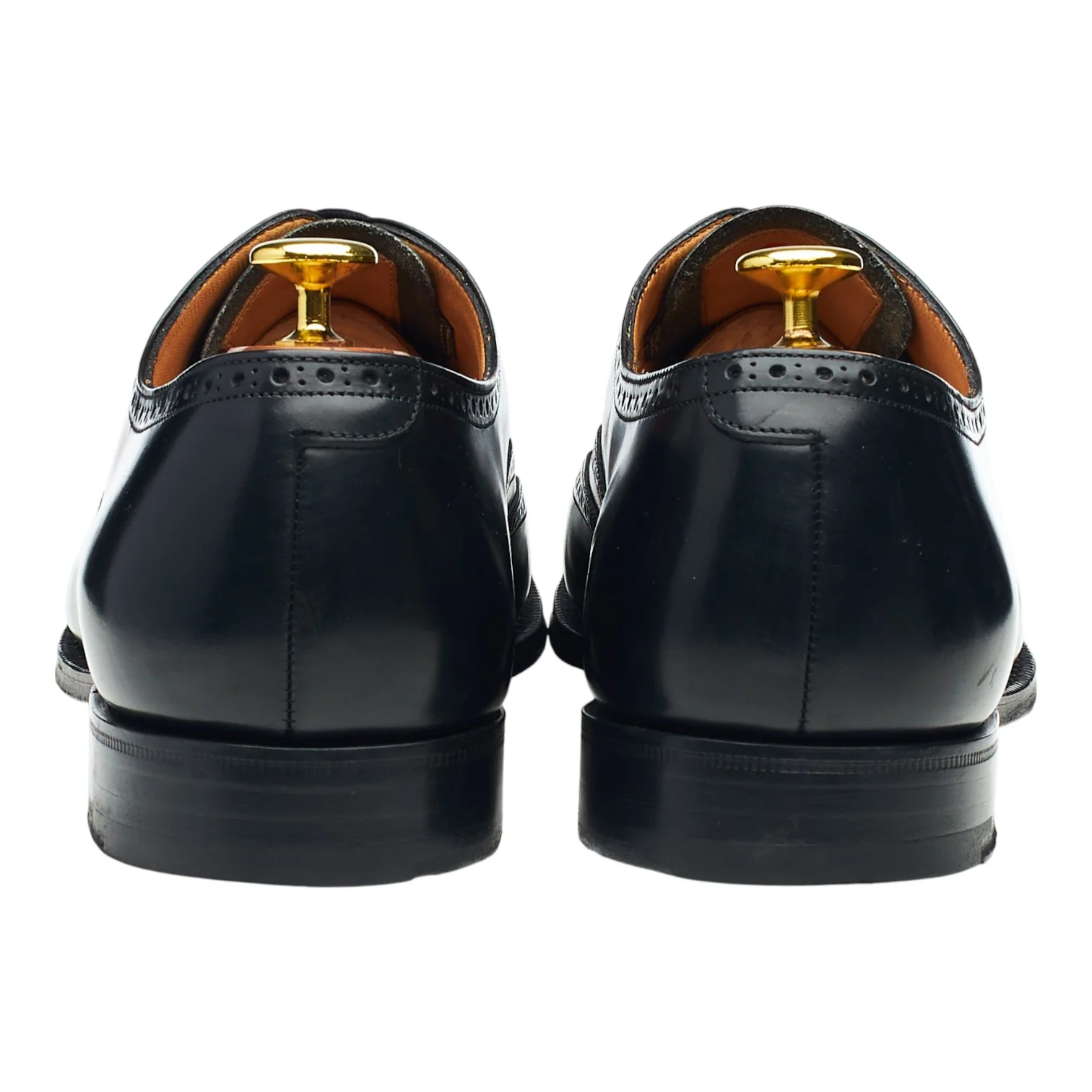 'New York' Black Leather Oxford Brogues UK 8.5 G - Image 4