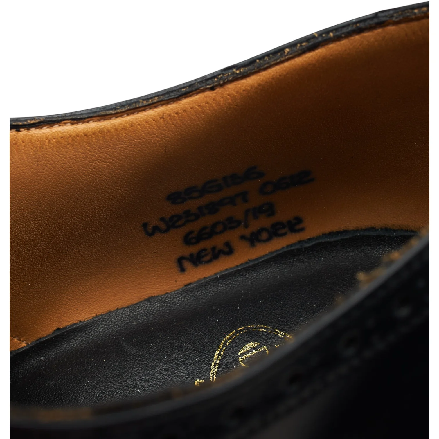 'New York' Black Leather Oxford Brogues UK 8.5 G - Image 7
