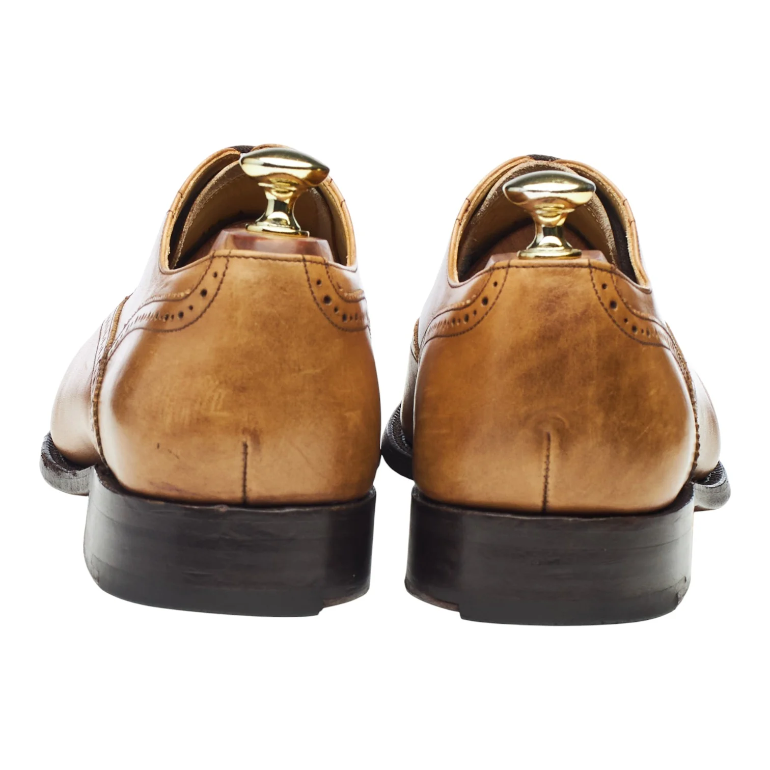'Newcastle' Tan Brown Leather Oxford Brogues UK 7 G - Image 4