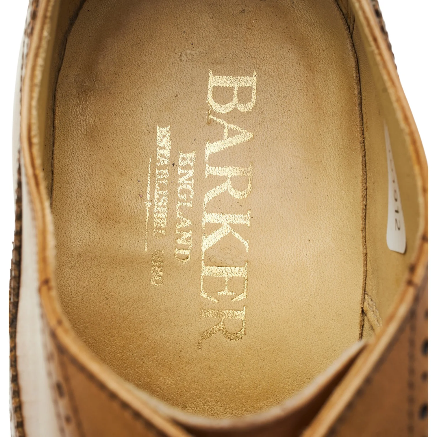'Newcastle' Tan Brown Leather Oxford Brogues UK 7 G - Image 6