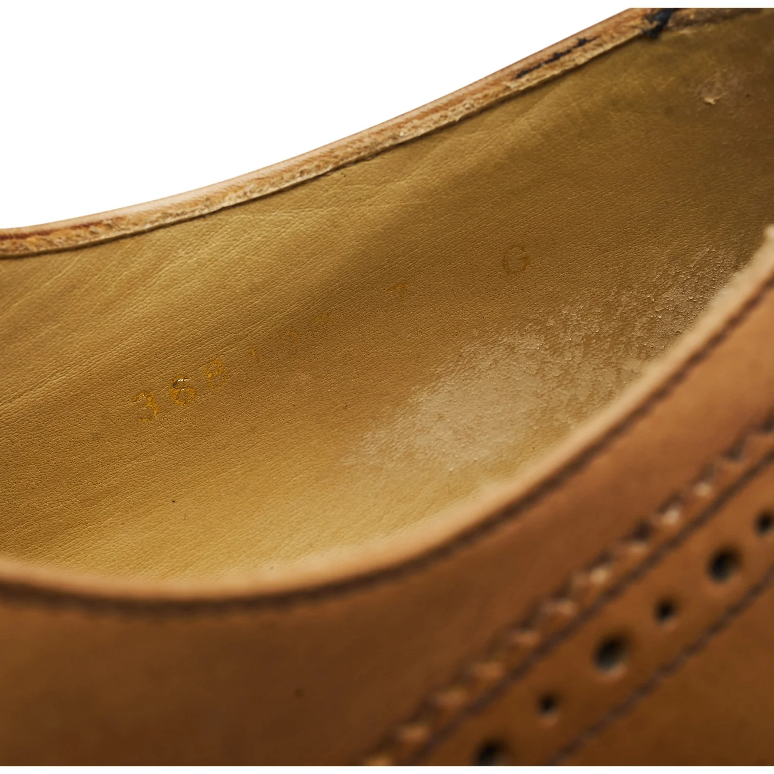 'Newcastle' Tan Brown Leather Oxford Brogues UK 7 G - Image 7