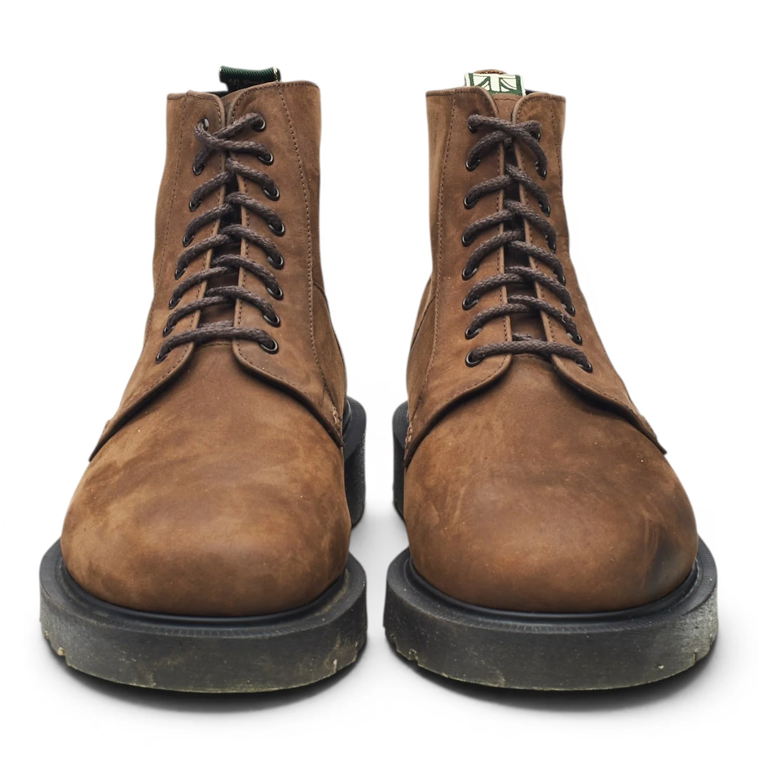 'Niro' Brown Nubuck Leather Boots UK 7.5 F - Image 2