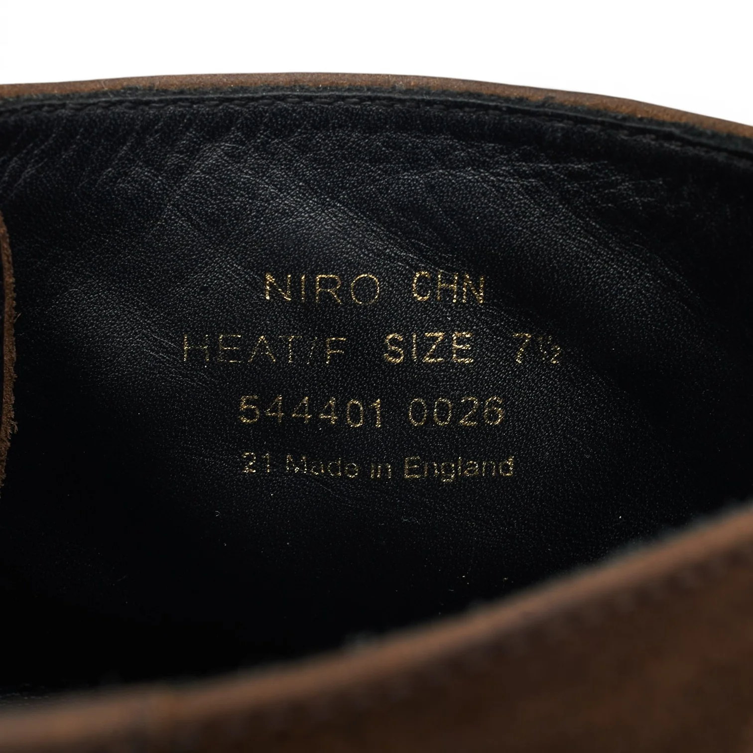 'Niro' Brown Nubuck Leather Boots UK 7.5 F - Image 7
