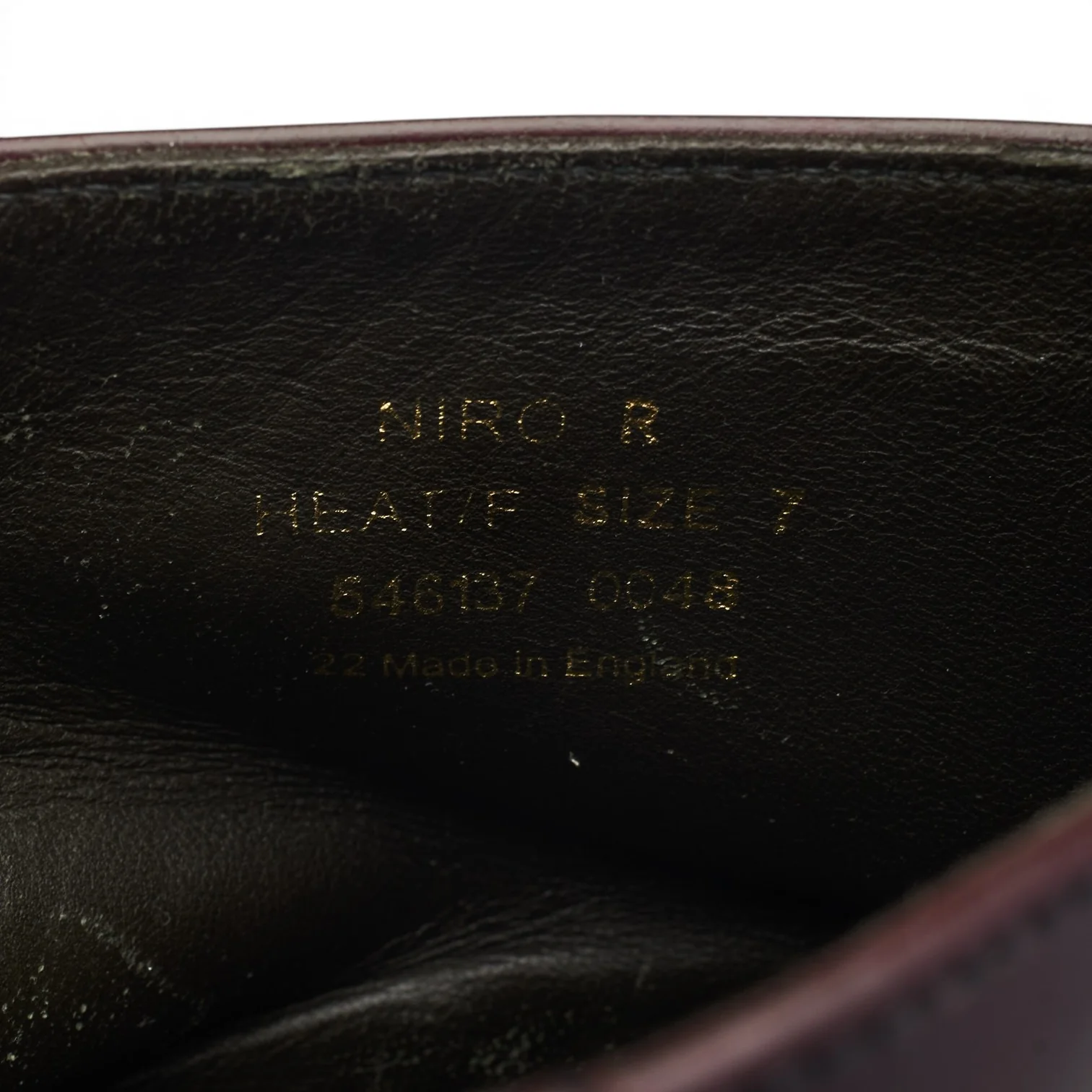 'Niro' Burgundy Leather Boots UK 7 F - Image 7