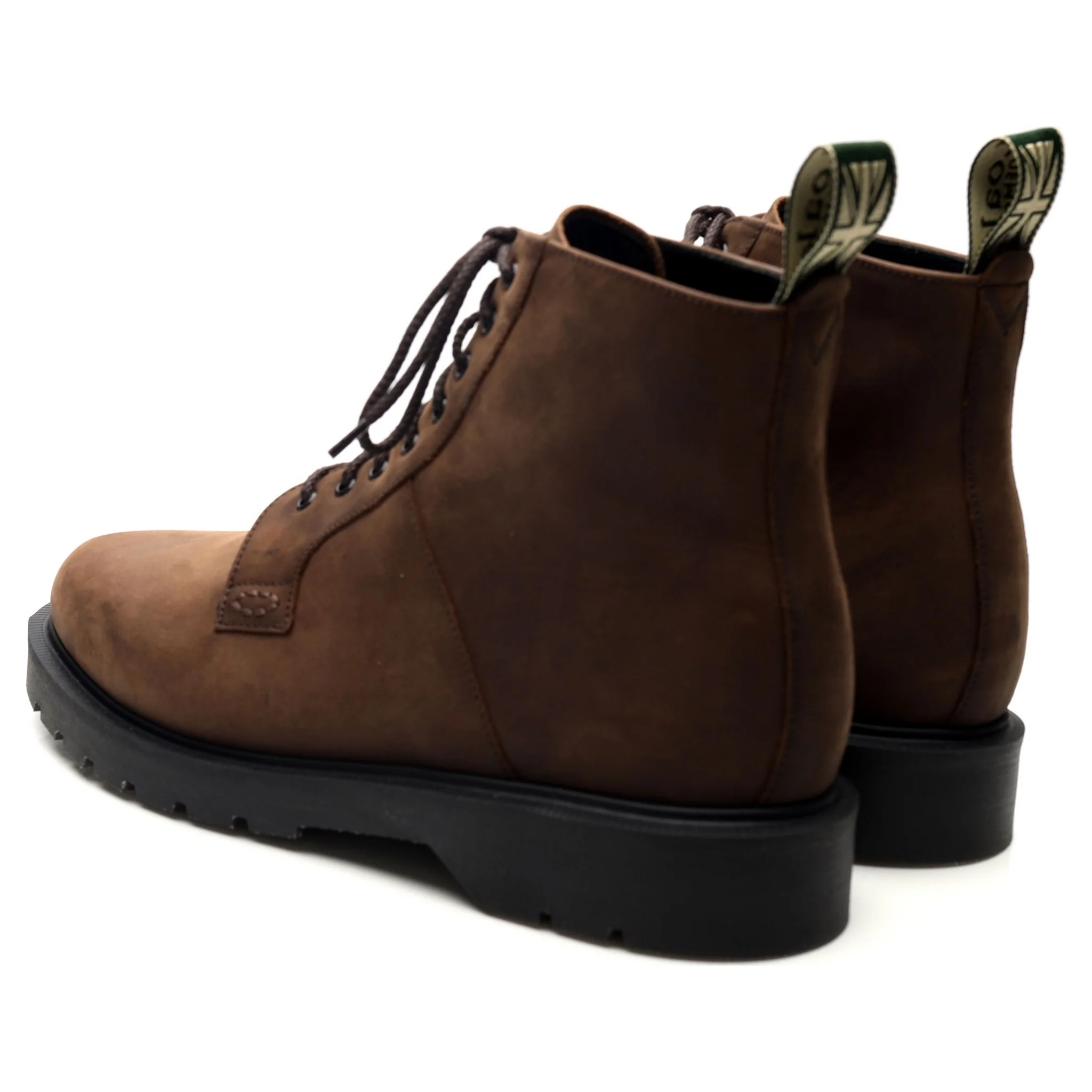 'Niro' Brown Nubuck Leather Boots UK 8 F - Image 3
