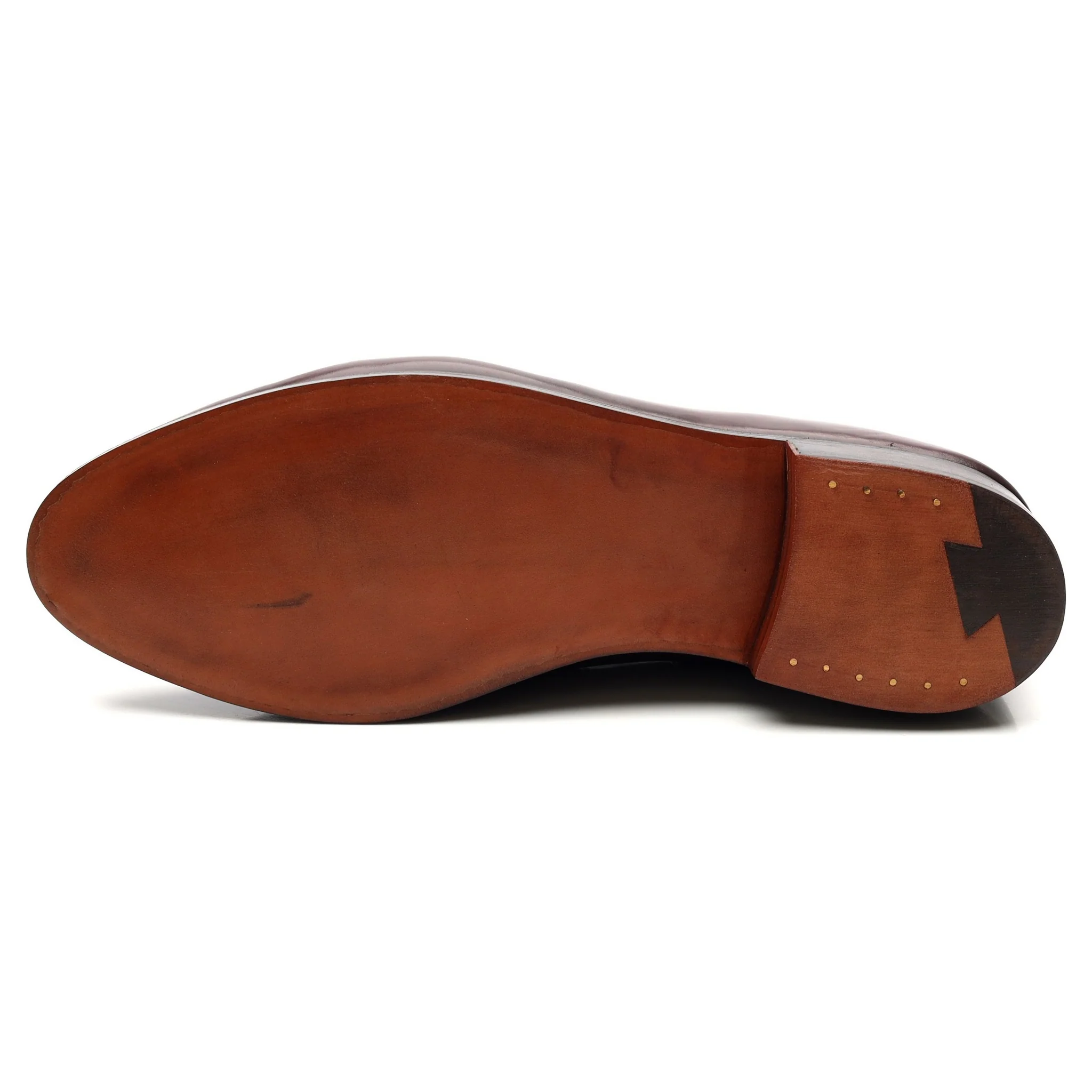 New & Lingwood Burgundy Cordovan Leather Tassel Loafers UK 9.5 E - Image 10