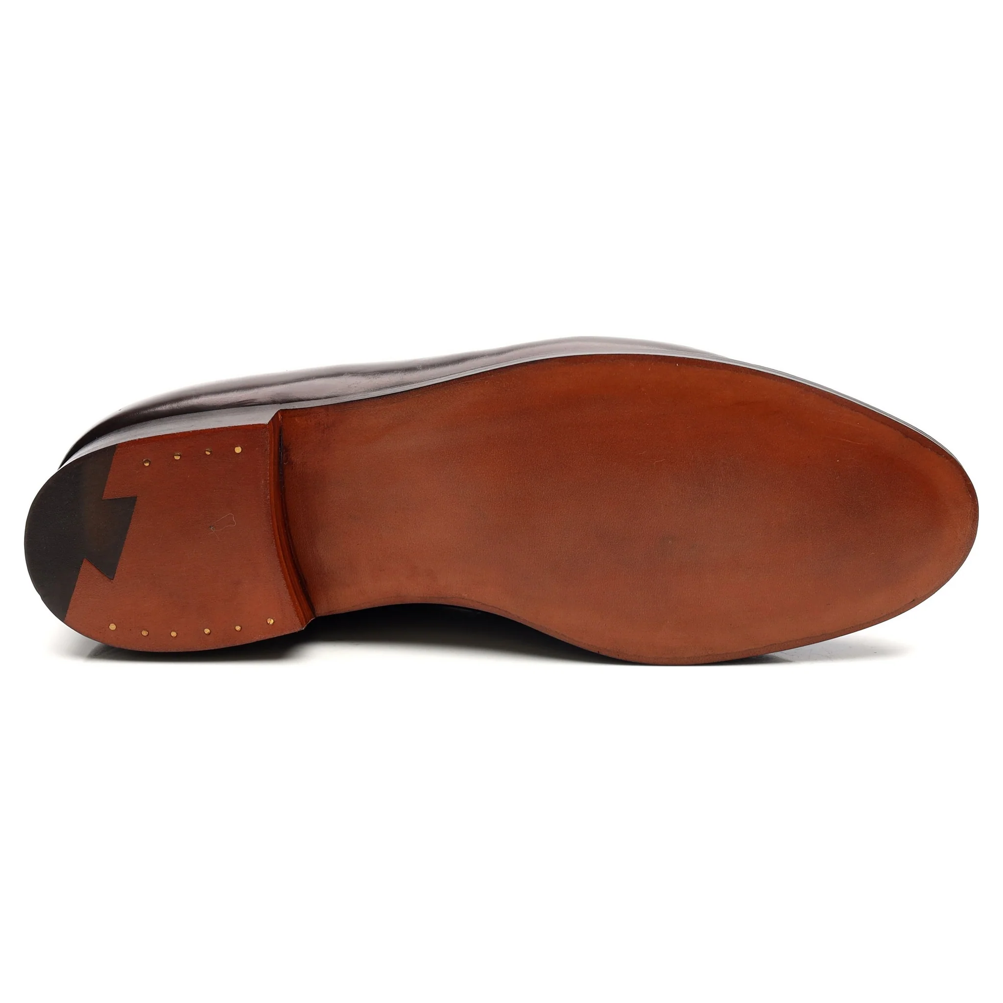 New & Lingwood Burgundy Cordovan Leather Tassel Loafers UK 9.5 E - Image 11