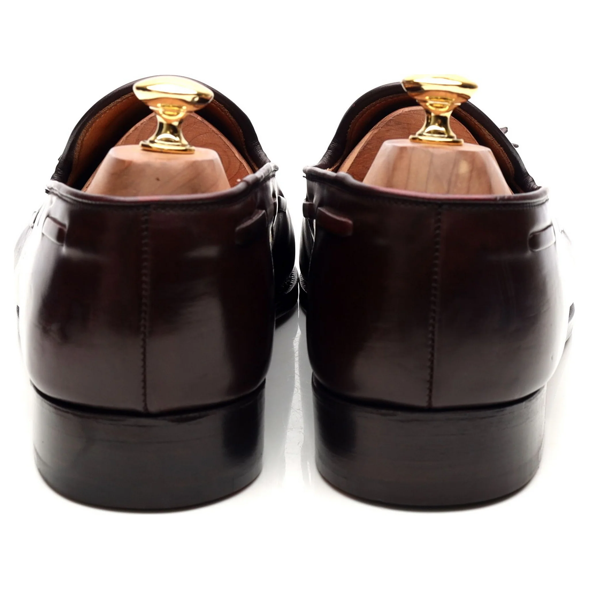 New & Lingwood Burgundy Cordovan Leather Tassel Loafers UK 9.5 E - Image 4
