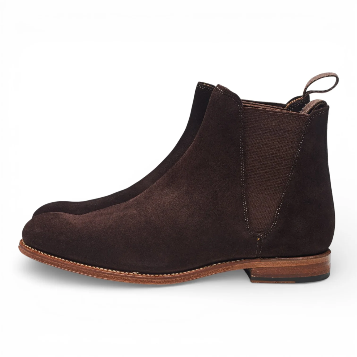 'Nolan' Brown Suede Chelsea Boots UK 7 F - Image 3