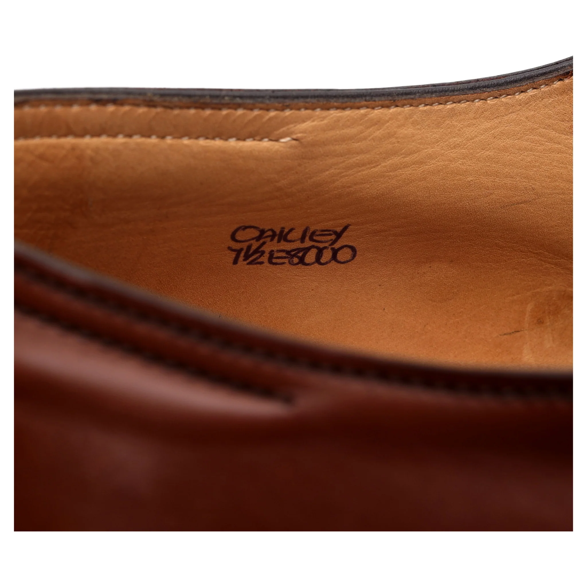 Prestige 'Oakley' Tan Brown Leather Derby UK 7.5 E - Image 13