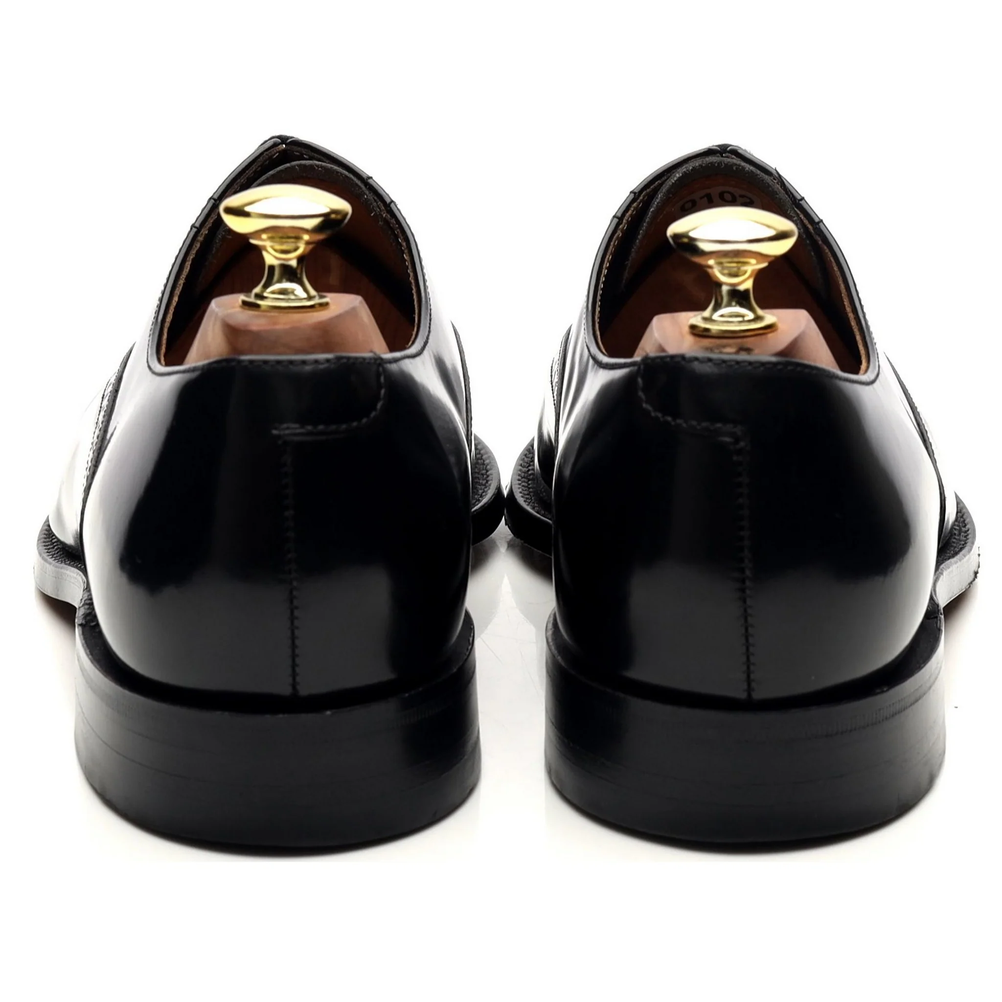 'Oban' Black Leather Oxford Brogues UK 7 - Image 4