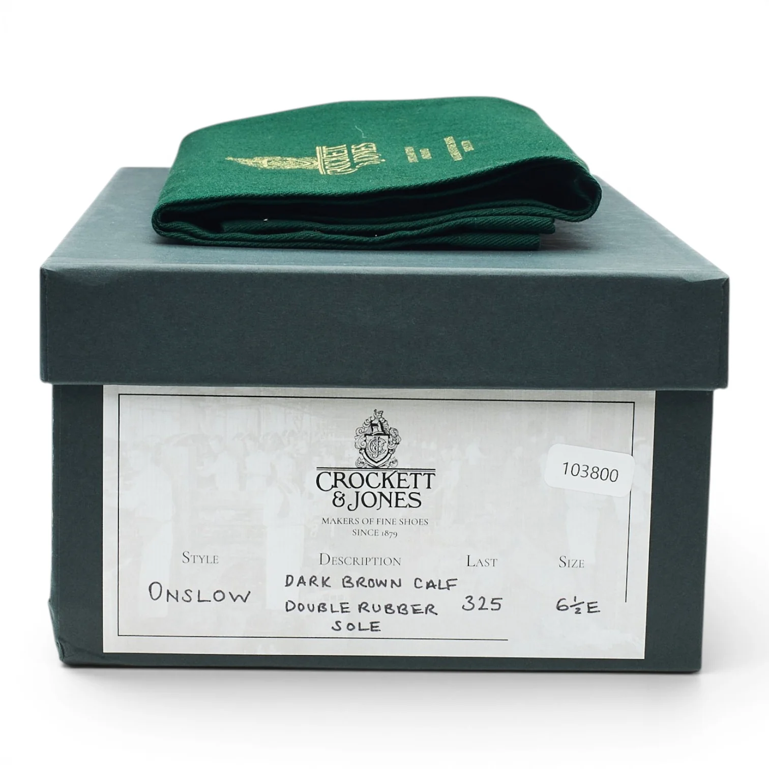 'Onslow' Dark Brown Leather Apron Derby UK 6.5 E - Image 8