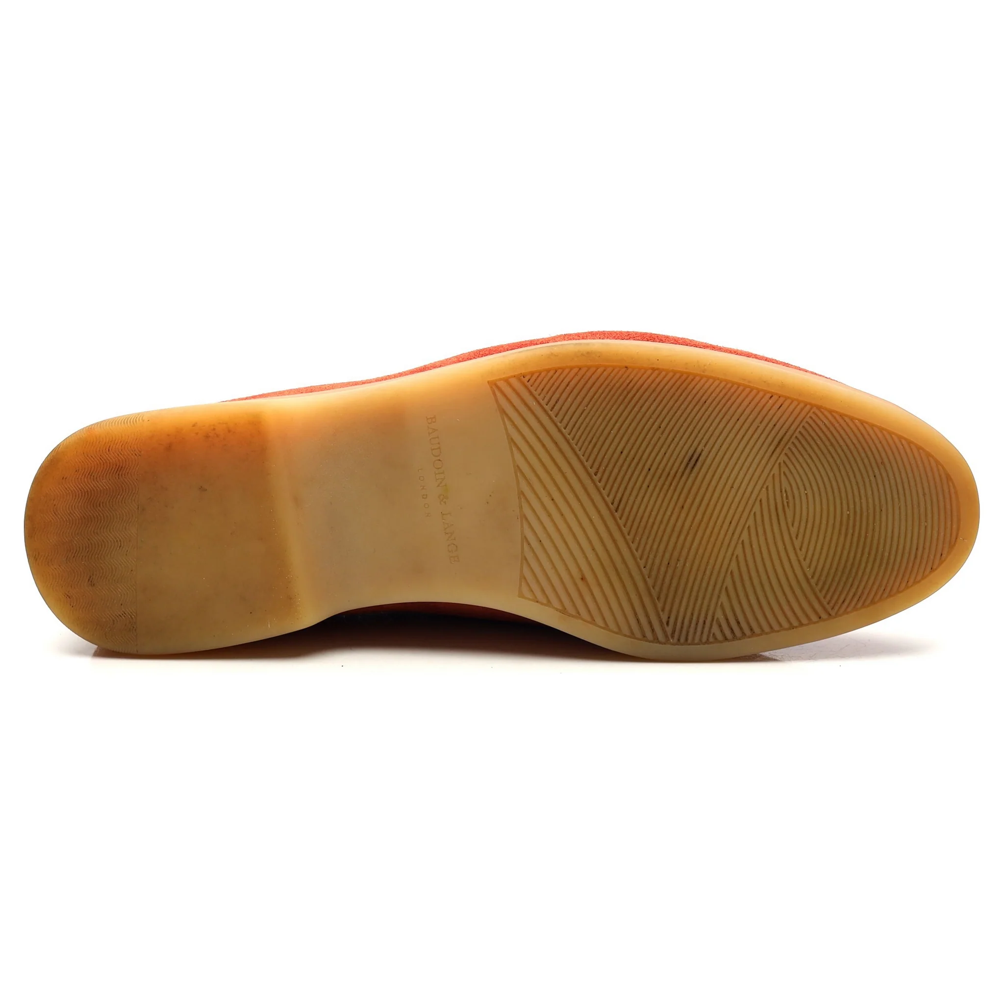 'Sagan Stride' Orange Suede Slip On Loafers UK 7 / UK 7.5 - Image 11