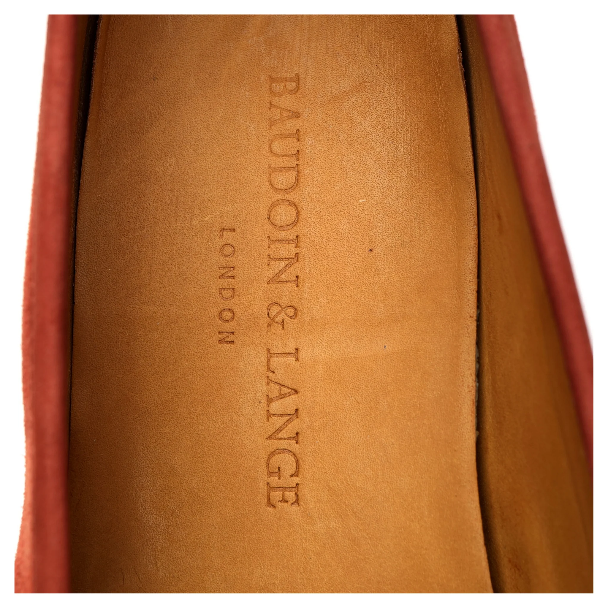 'Sagan Stride' Orange Suede Slip On Loafers UK 7 / UK 7.5 - Image 12