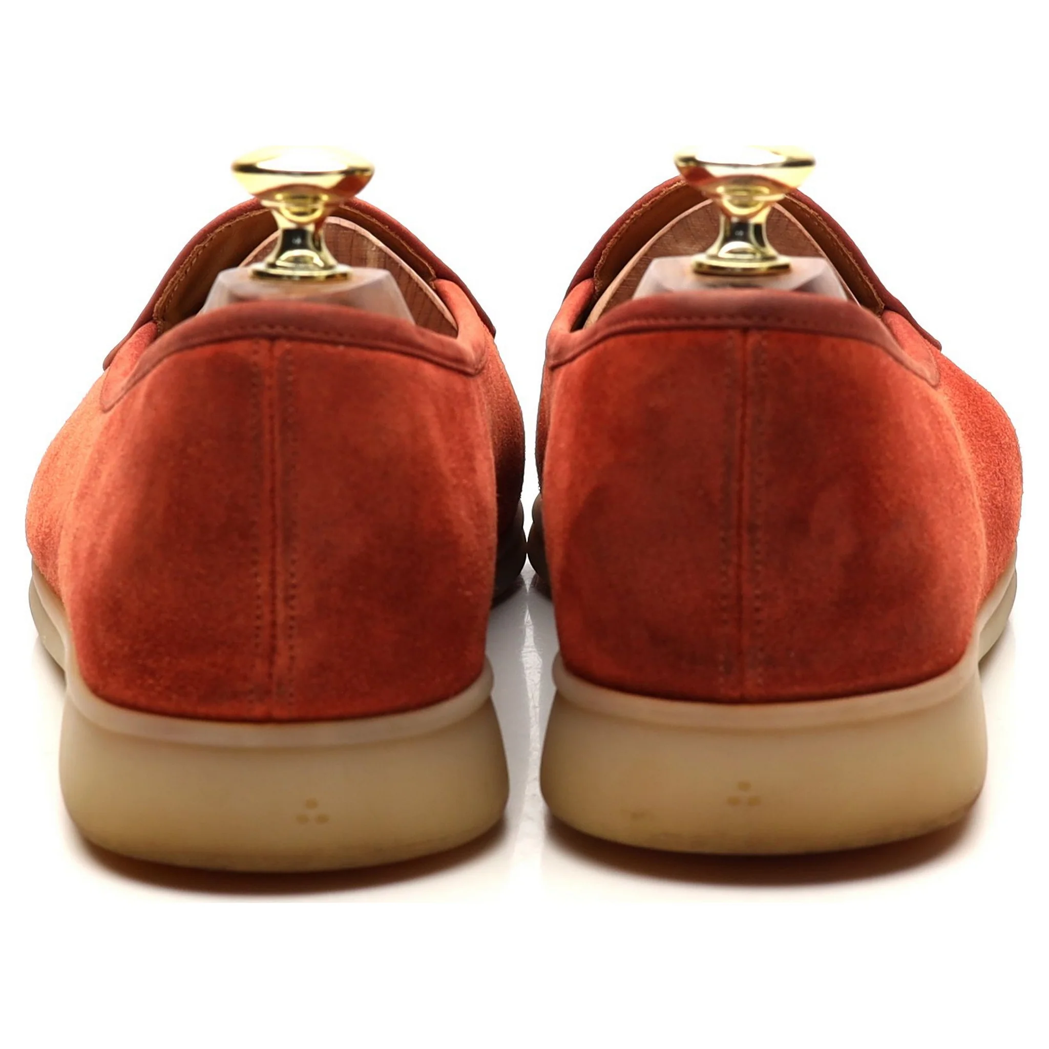 'Sagan Stride' Orange Suede Slip On Loafers UK 7 / UK 7.5 - Image 4