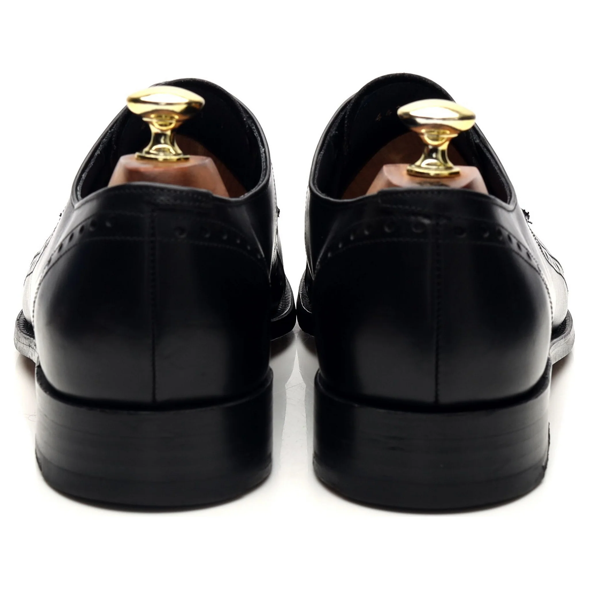 'Orlando' Black Leather Derby UK 7.5 F - Image 4