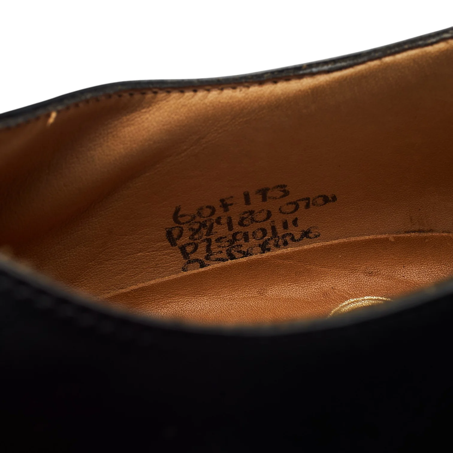 'Osborne' Black Leather Oxford UK 6 F - Image 7