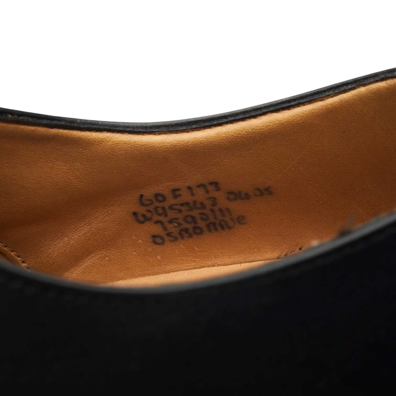 'Osborne' Black Leather Oxford UK 6 F - Image 7