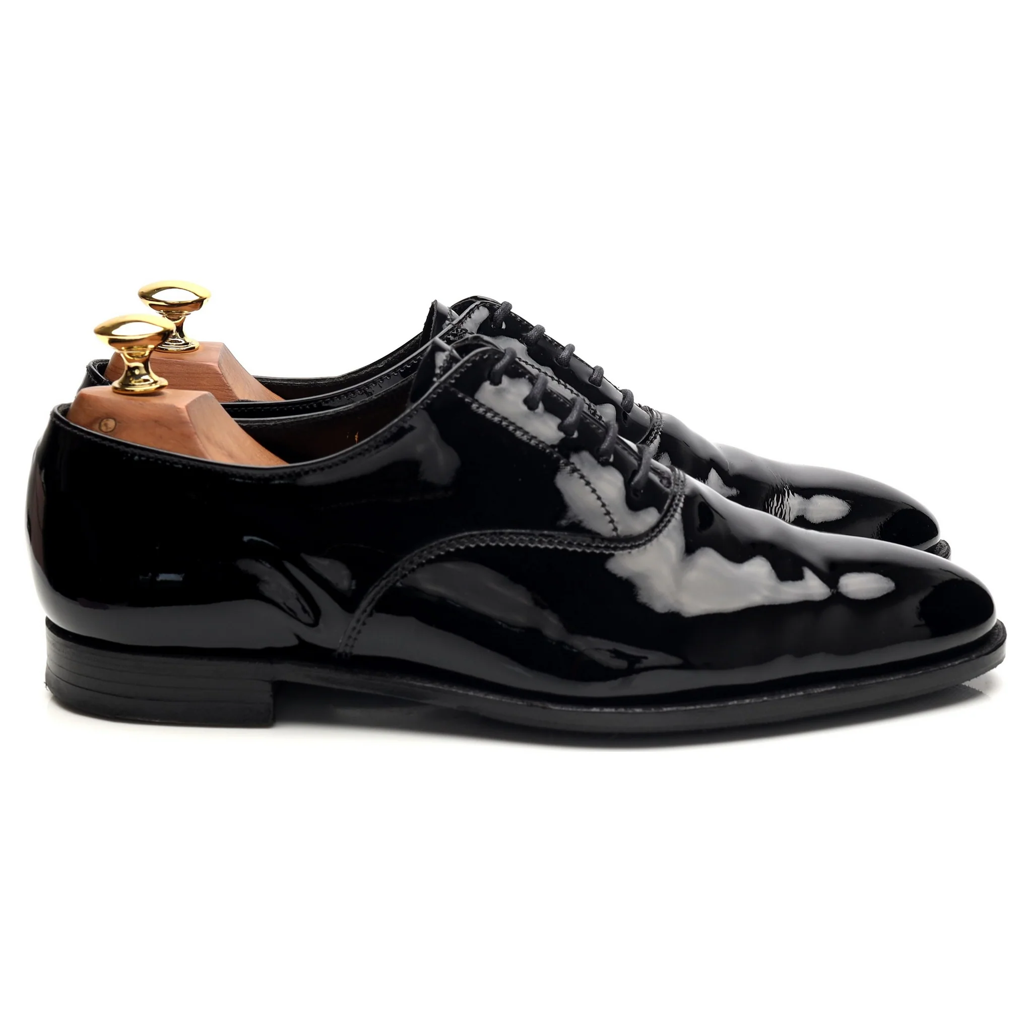 'Overton' Black Patent Leather Oxford UK 6.5 E