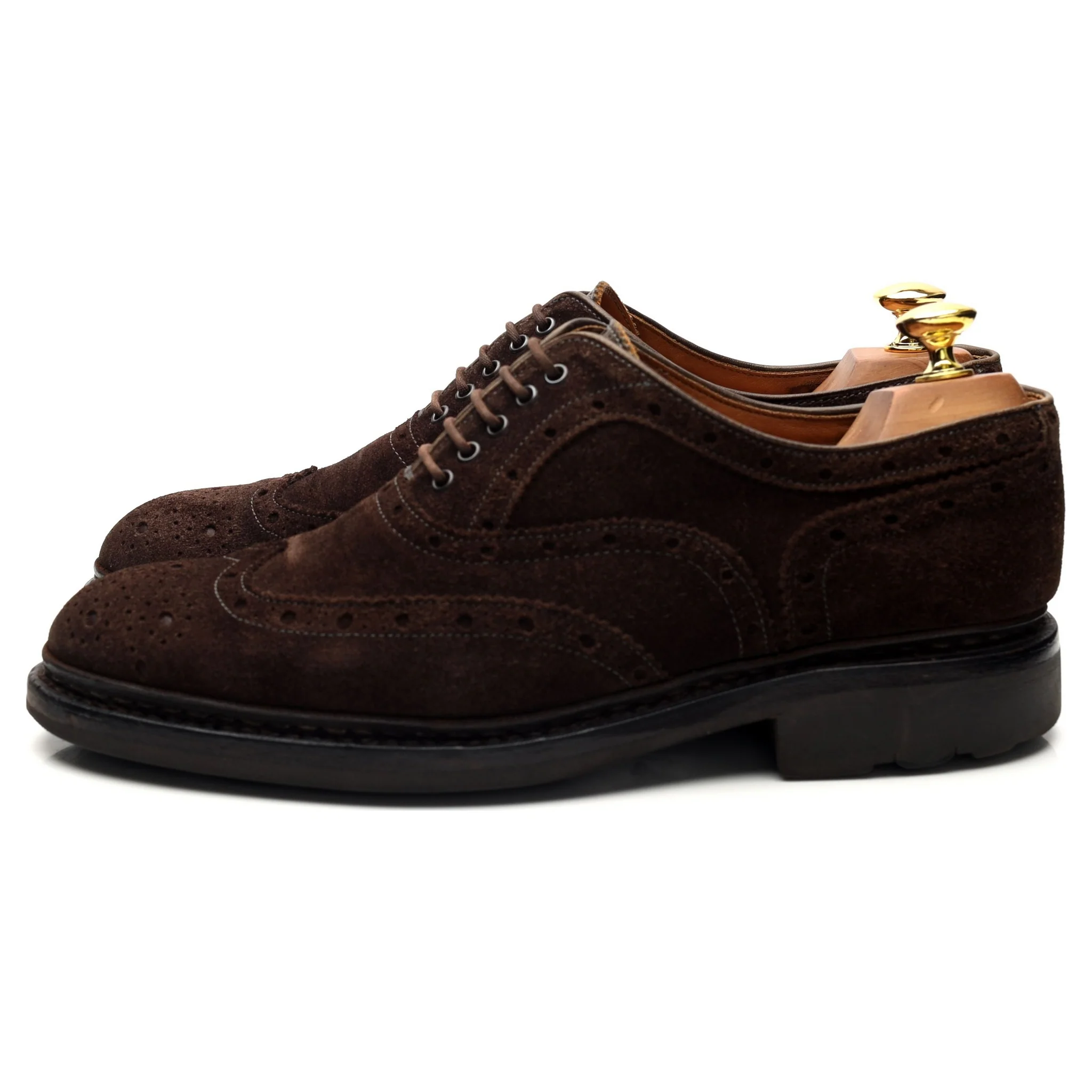 'Owen' Dark Brown Suede Oxford Brogues UK 7 - Image 3