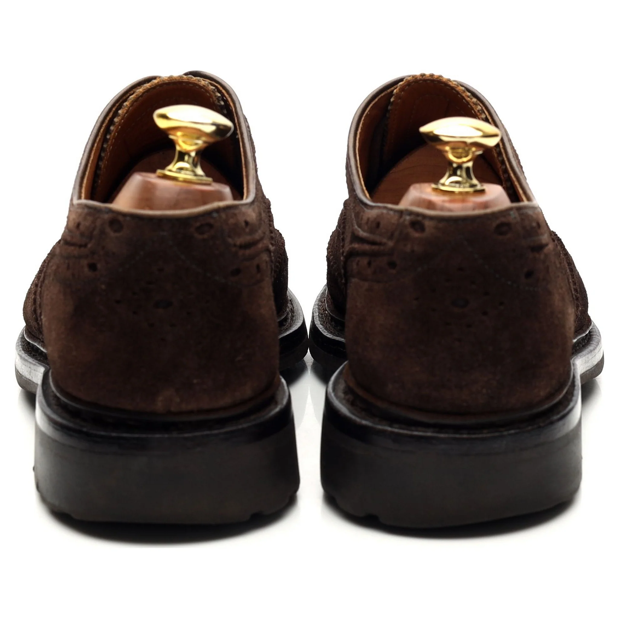 'Owen' Dark Brown Suede Oxford Brogues UK 7 - Image 4