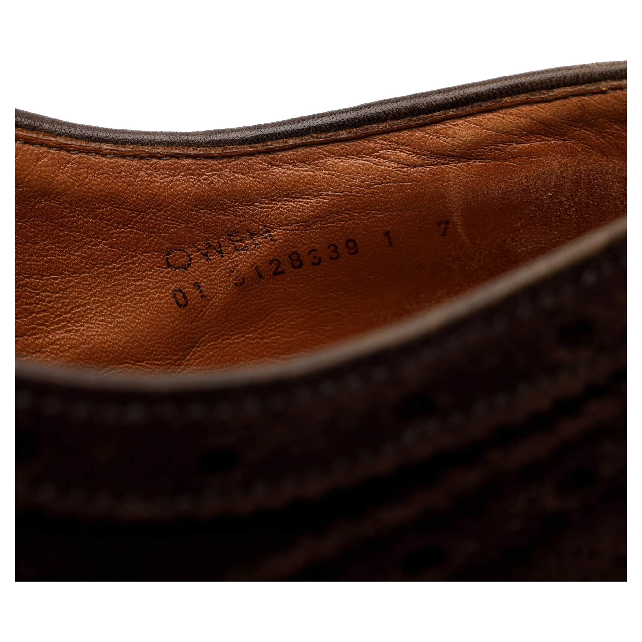 'Owen' Dark Brown Suede Oxford Brogues UK 7 - Image 7