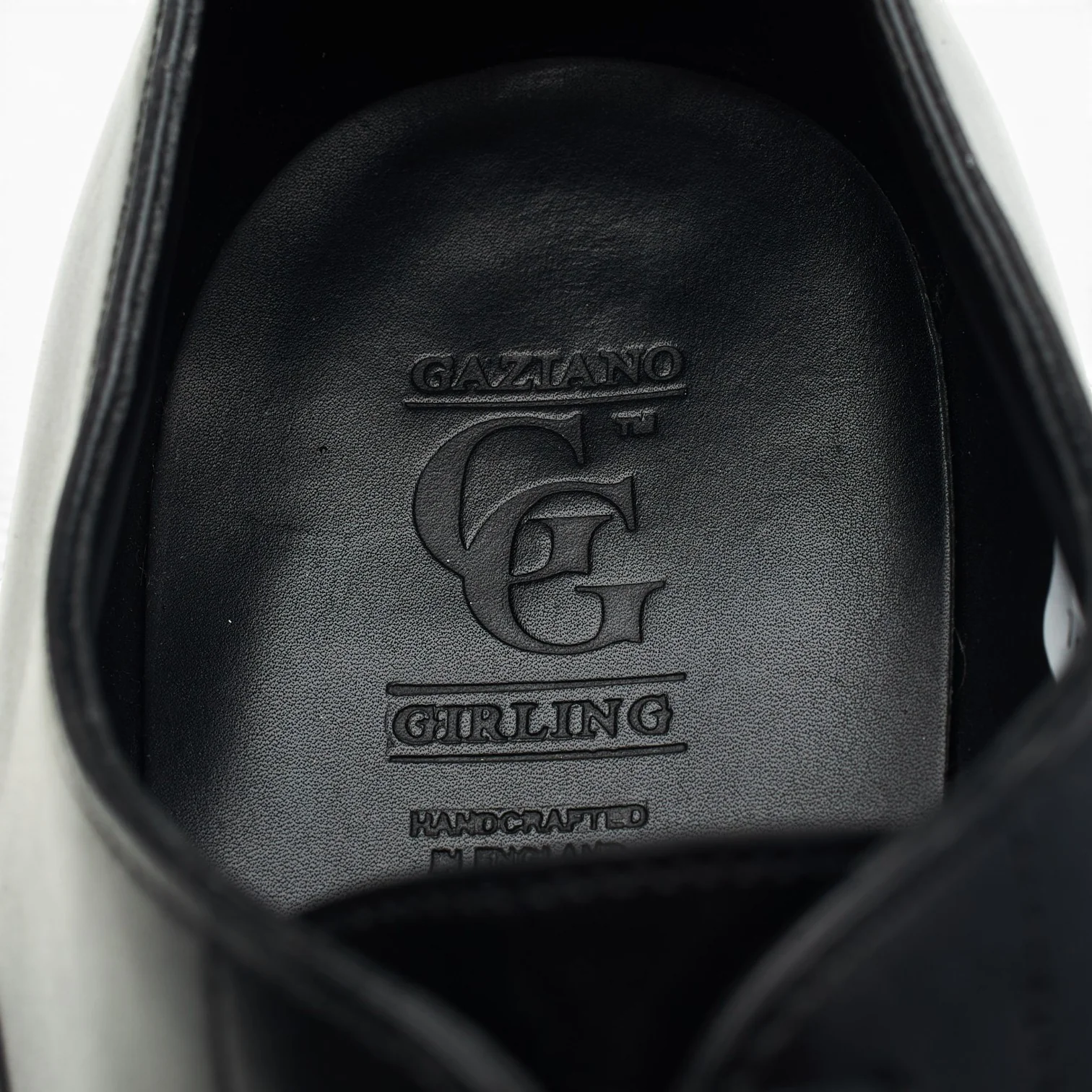 'Oxford' Black Leather Oxford UK 10 E - Image 6