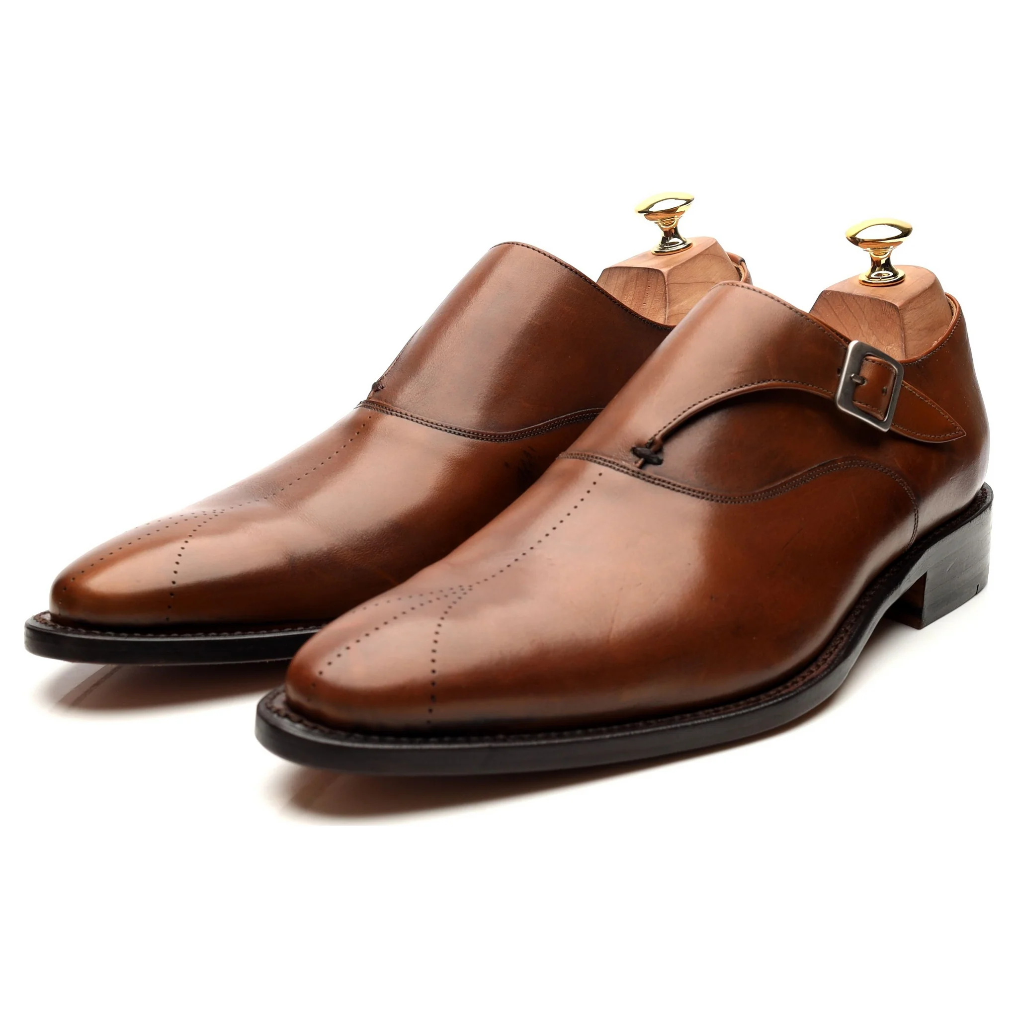 Brown Leather Monk Strap UK 9.5