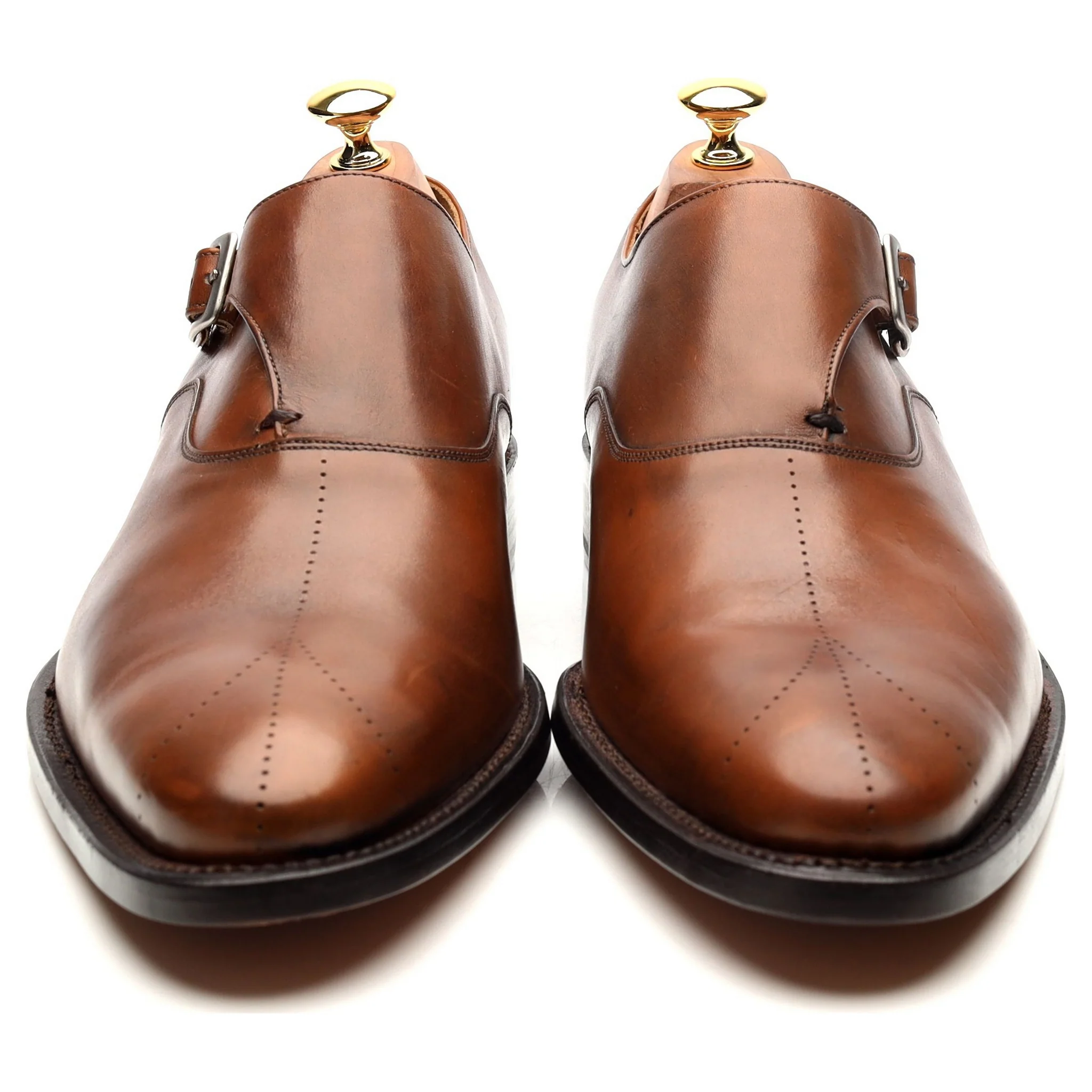 Brown Leather Monk Strap UK 9.5 - Image 9