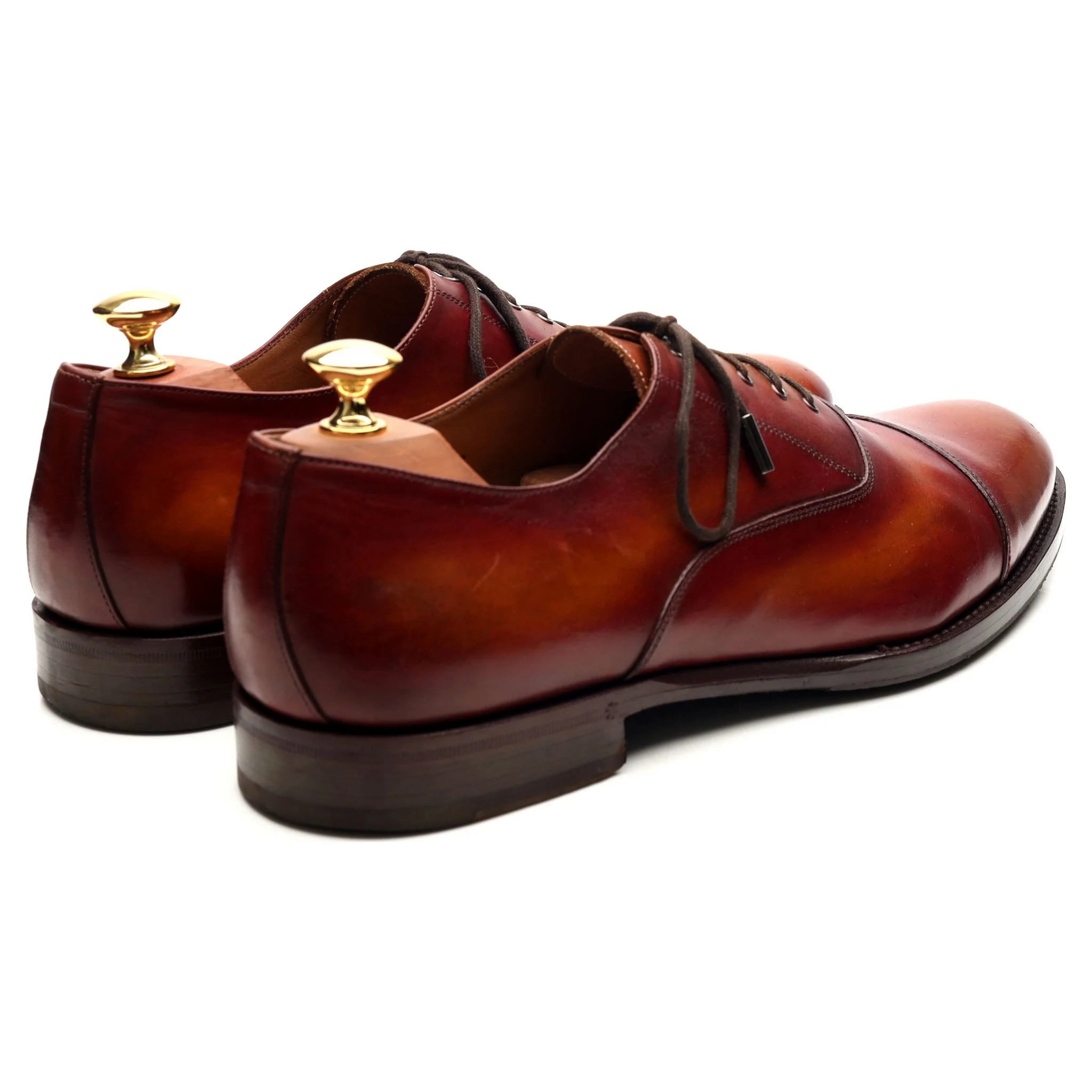 Tan Brown Leather Oxford UK 9 - Image 5