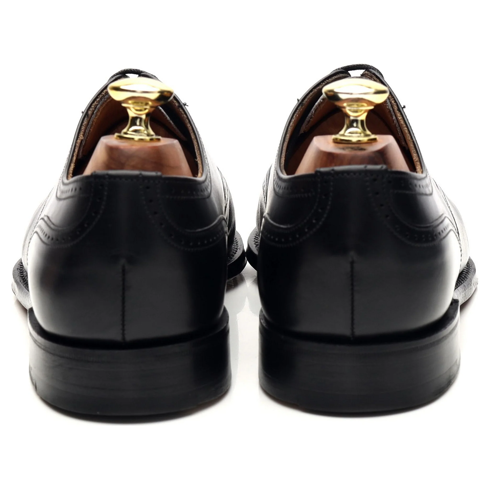 'PA021' Black Leather Oxford Brogues UK 6.5 F - Image 4