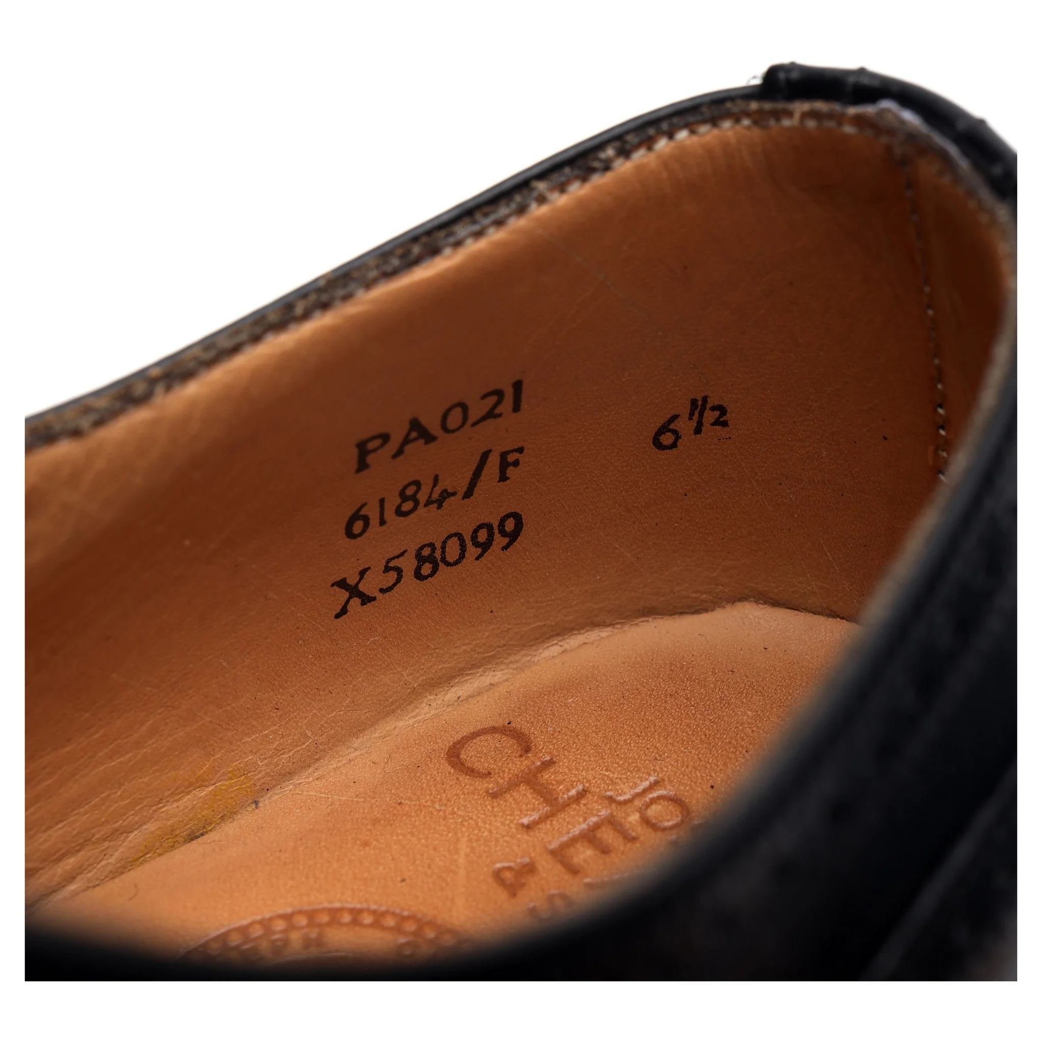 'PA021' Black Leather Oxford Brogues UK 6.5 F - Image 7