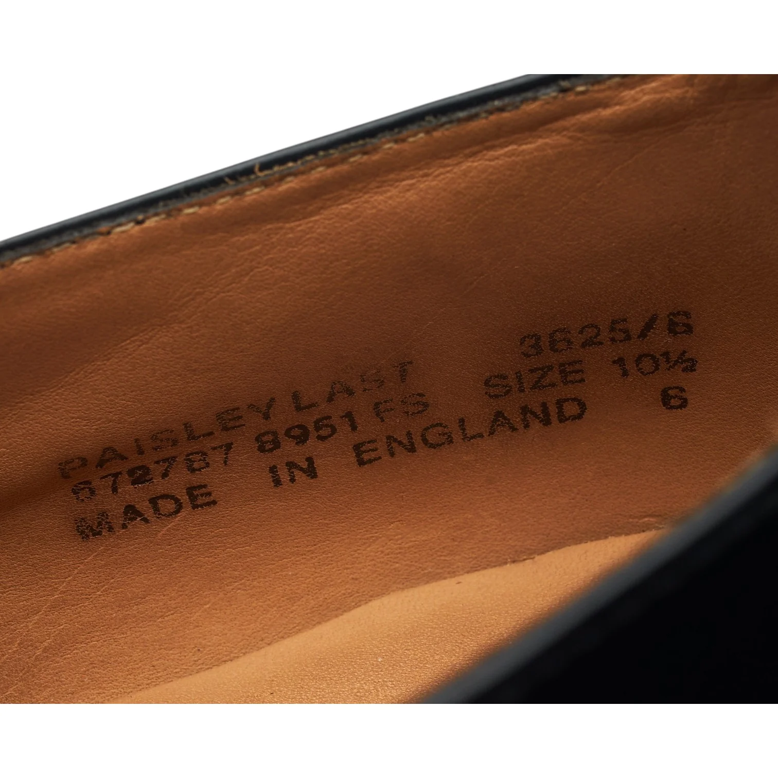 'Paisley' Black Leather Monk Strap UK 10.5 F - Image 7