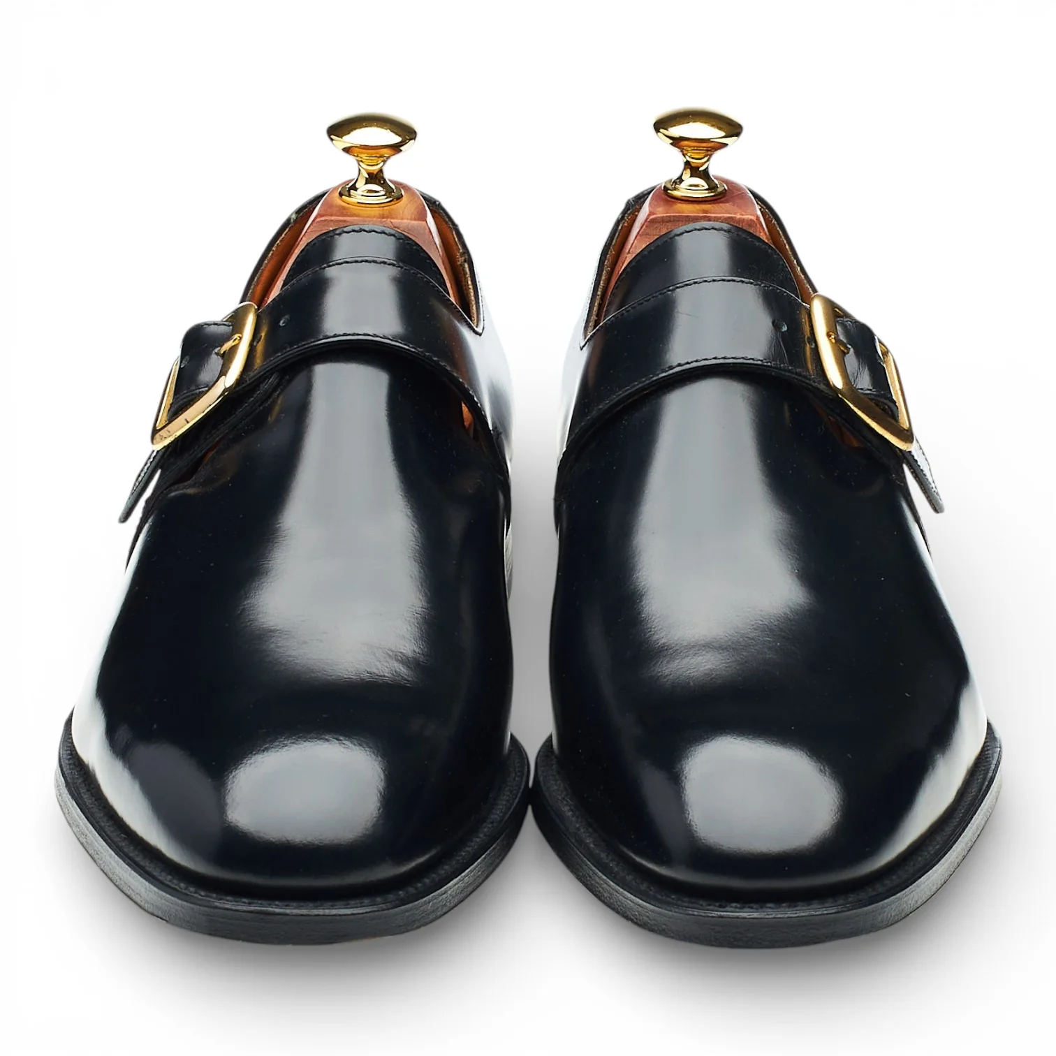 'Paisley' Black Leather Monk Strap UK 9.5 F - Image 2