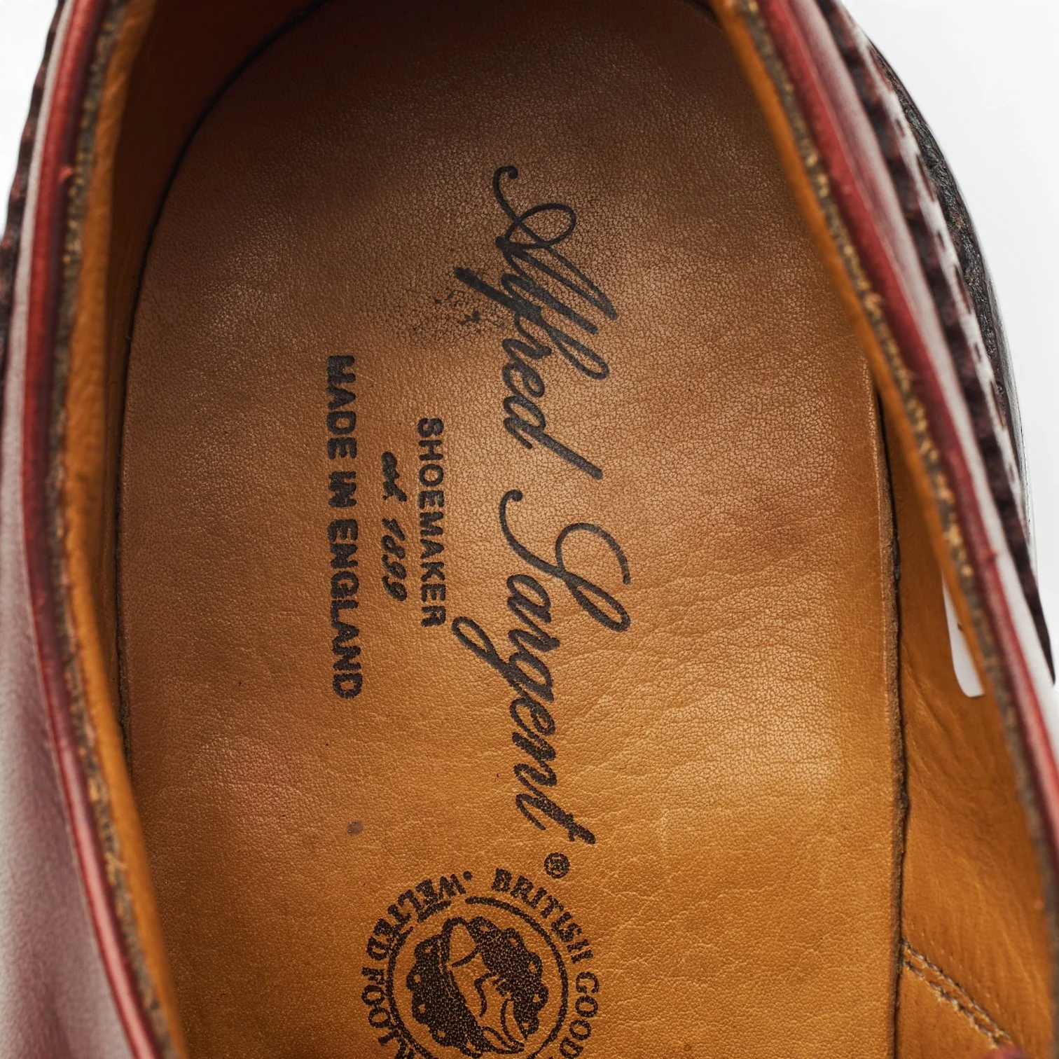 'Paisley 2' Brown Leather Derby Brogues UK 8.5 - Image 6