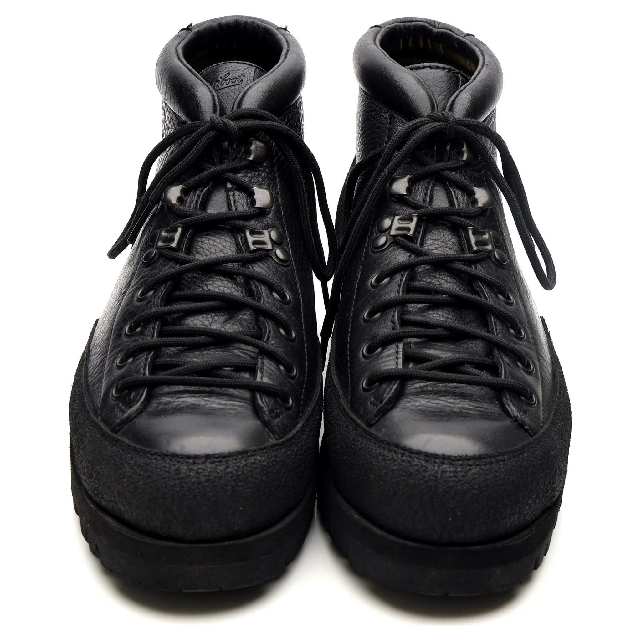 'Yosemite' Black Leather Hiker Boots UK 10 - Image 9