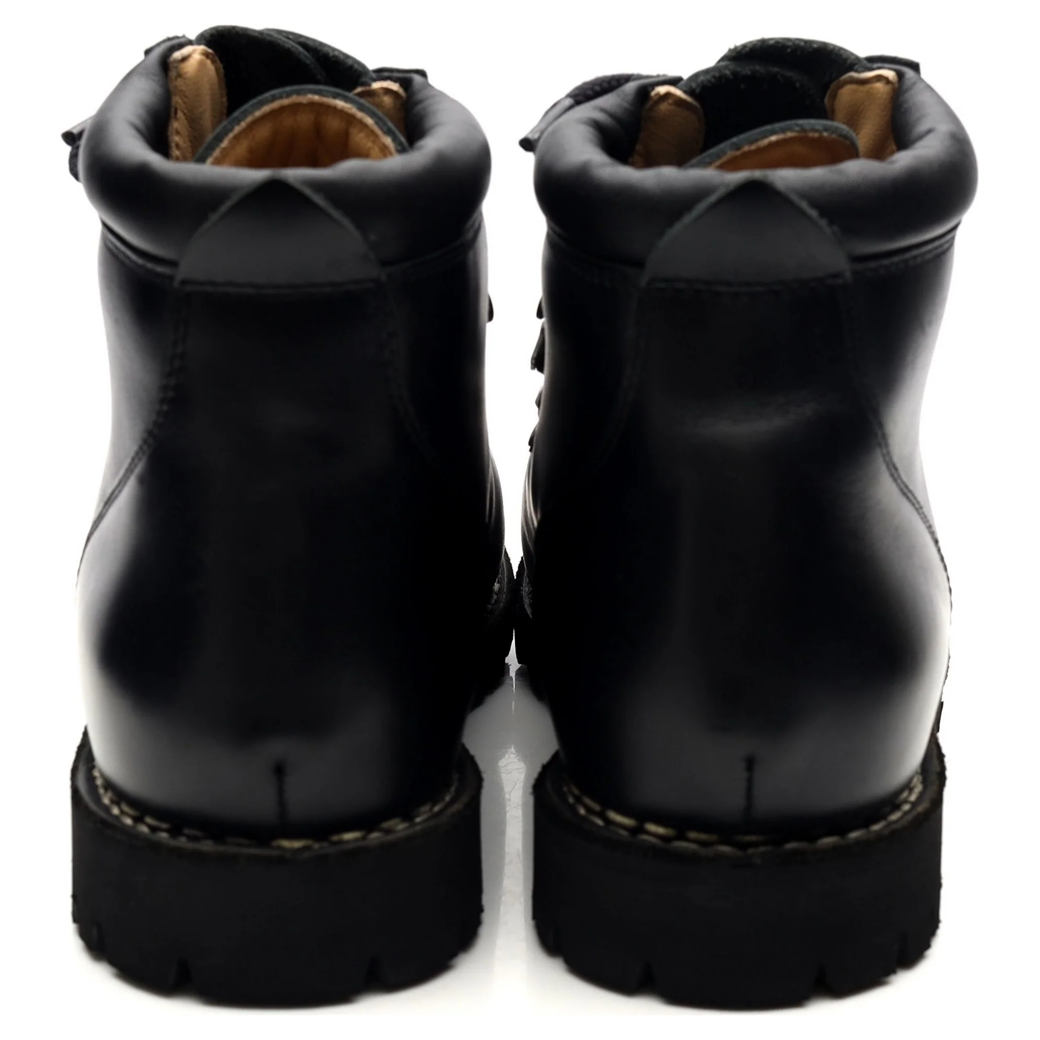 'Avoriaz' Black Leather Hiker Boots UK 10 - Image 4