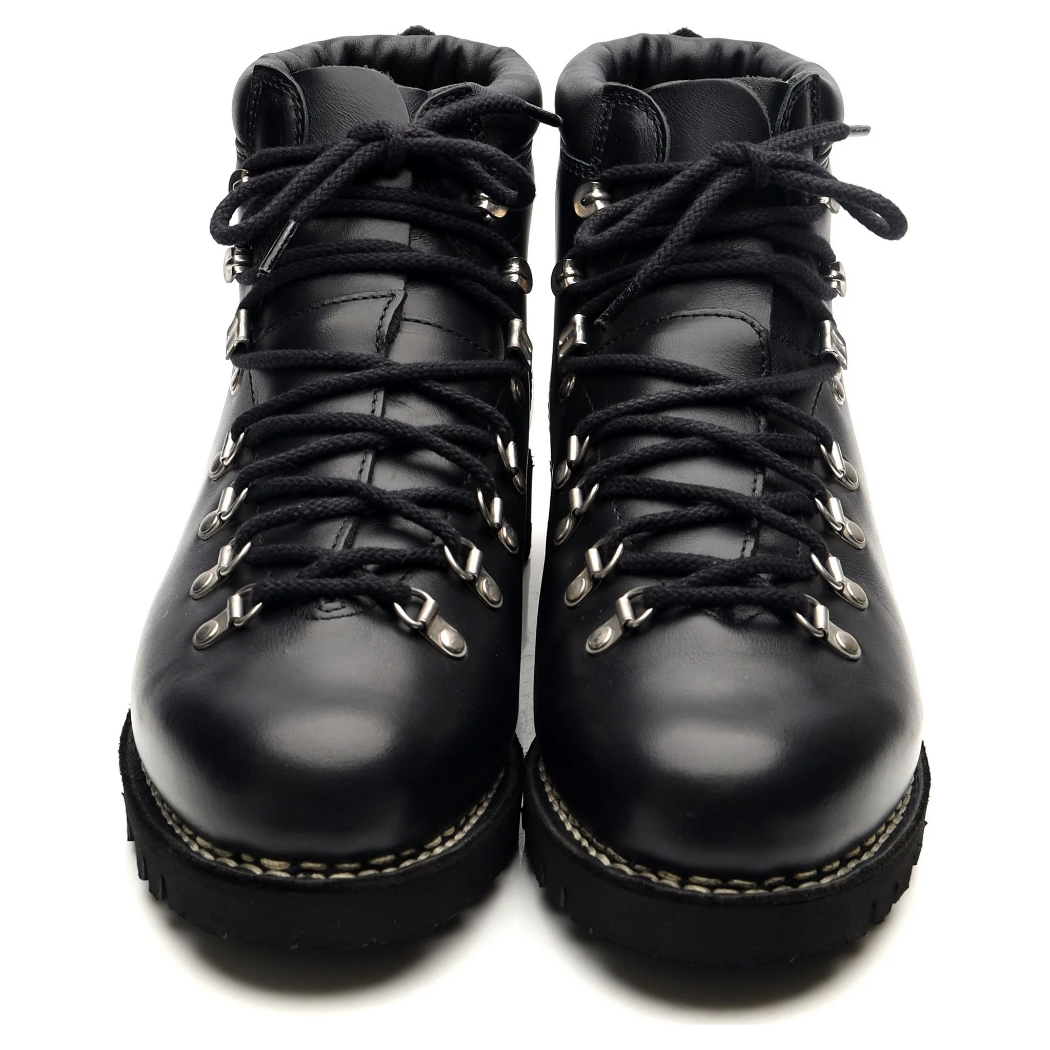 'Avoriaz' Black Leather Hiker Boots UK 10 - Image 9